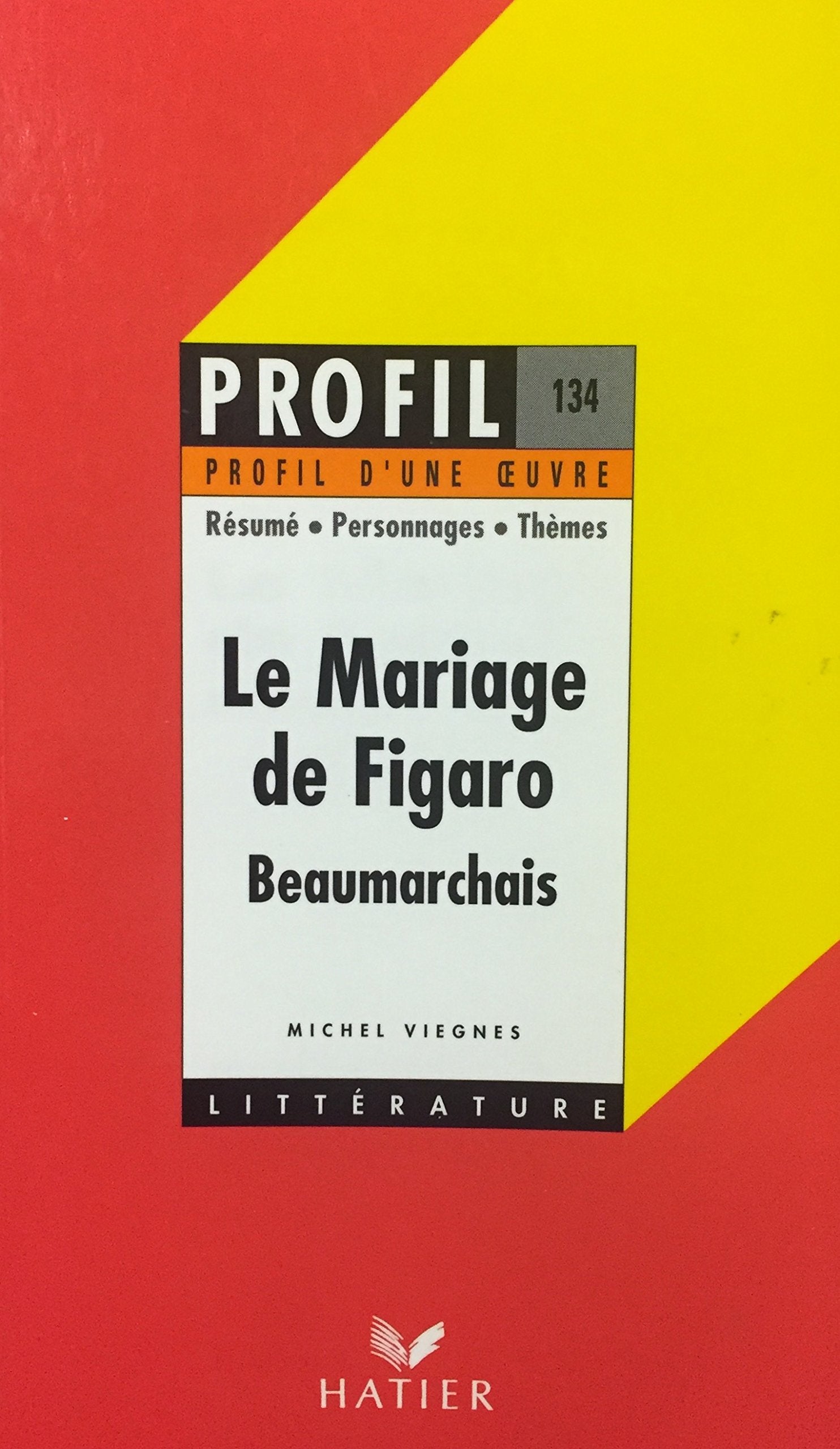 Profil D'Une Oeuvre Le mariage de Figaro 9782218029394