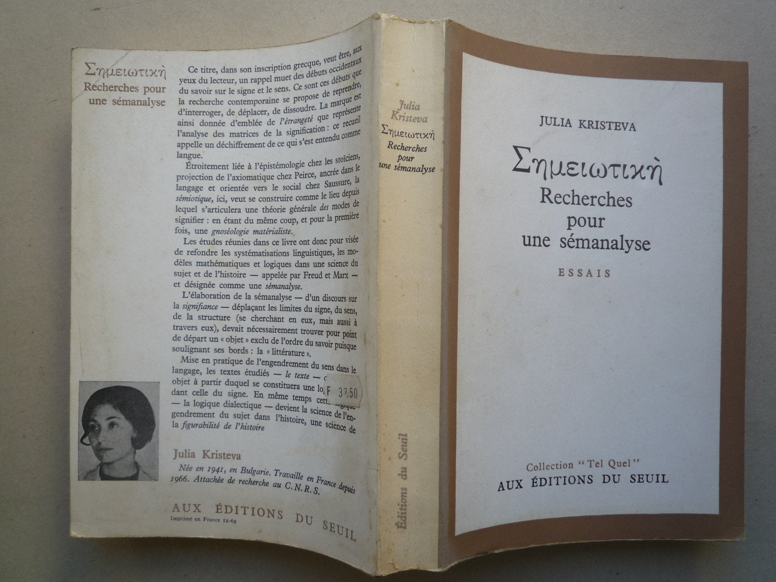 Sèméiotikè. Recherches pour une sémanalyse 9782020019507