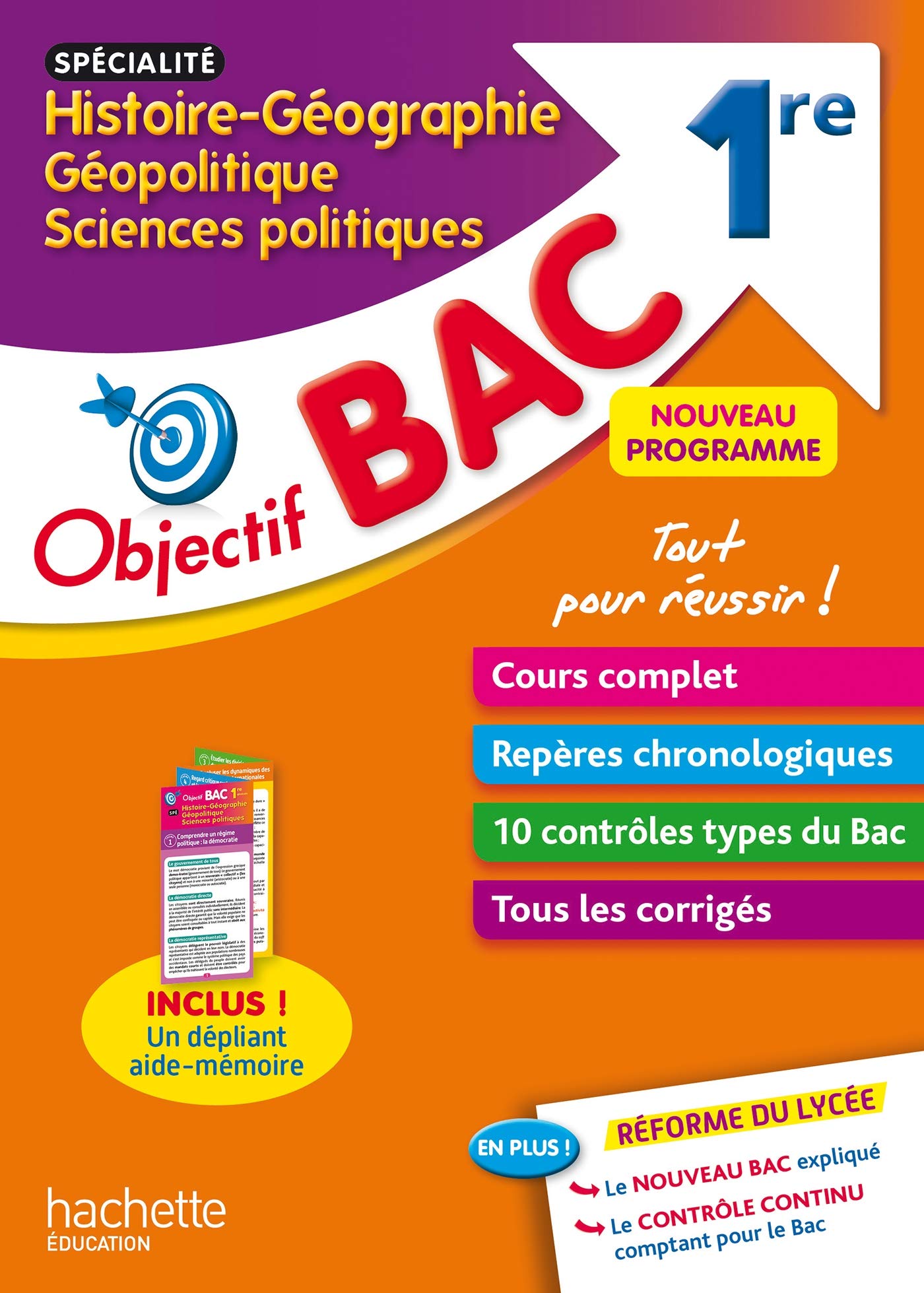 Objectif Bac SPECIALITE Histoire-Géo, géopolitique et sciences politiques 1re 9782017082460