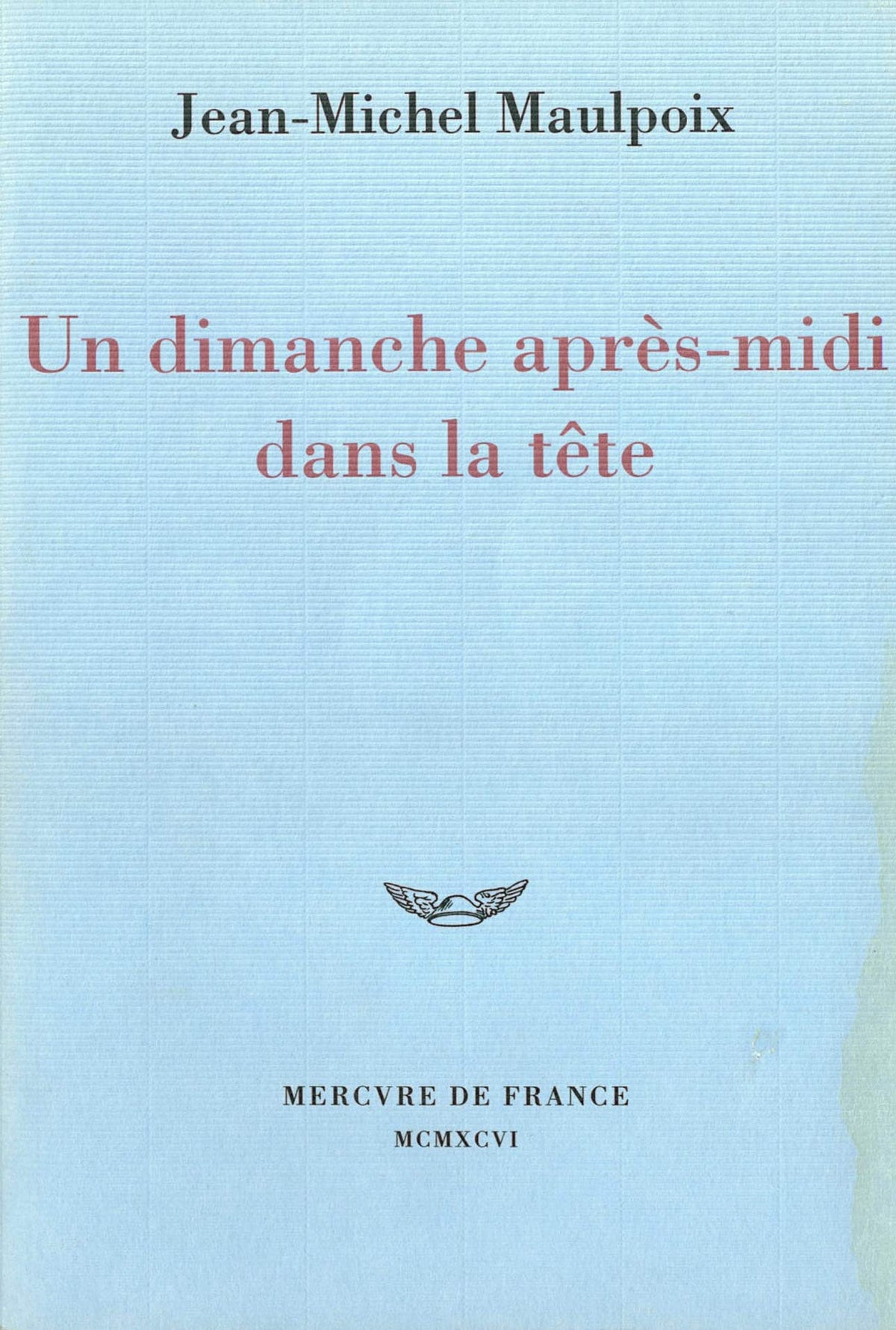 Un dimanche après-midi dans la tête 9782715219311