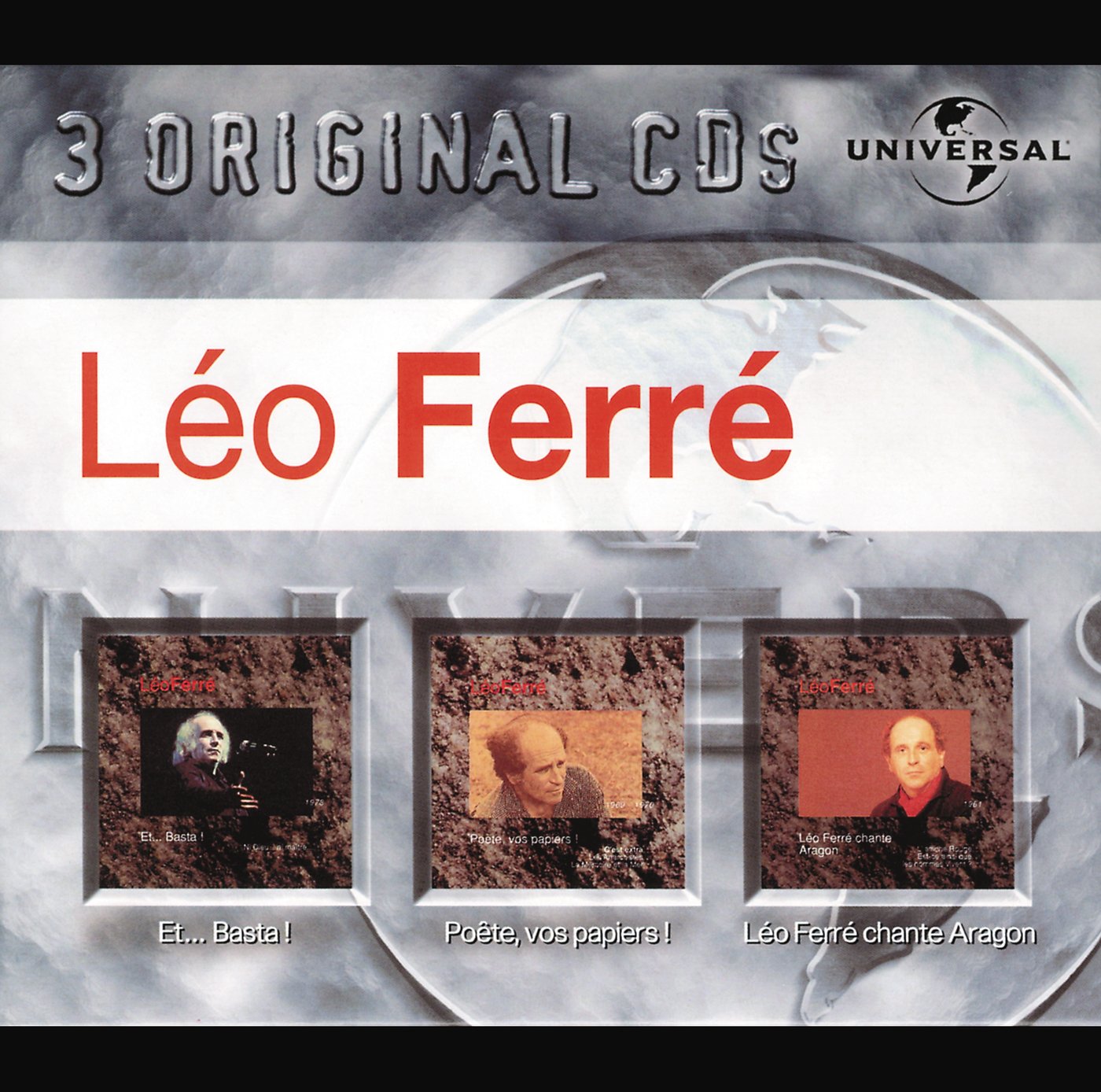 Coffret 3 CD : Et... Basta / Poète, vos papiers ! / Léo Ferré chante Aragon 0731452395429