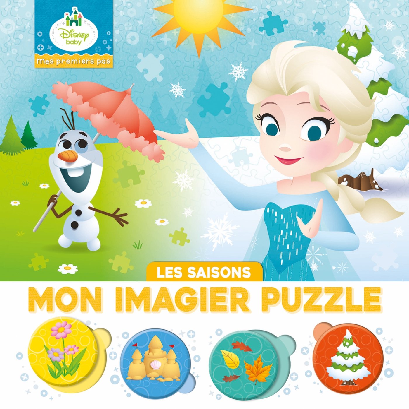 DISNEY BABY - Mes Premiers Pas - Mon Imagier Puzzle - Les saisons: 20 Pièces 9782017017448