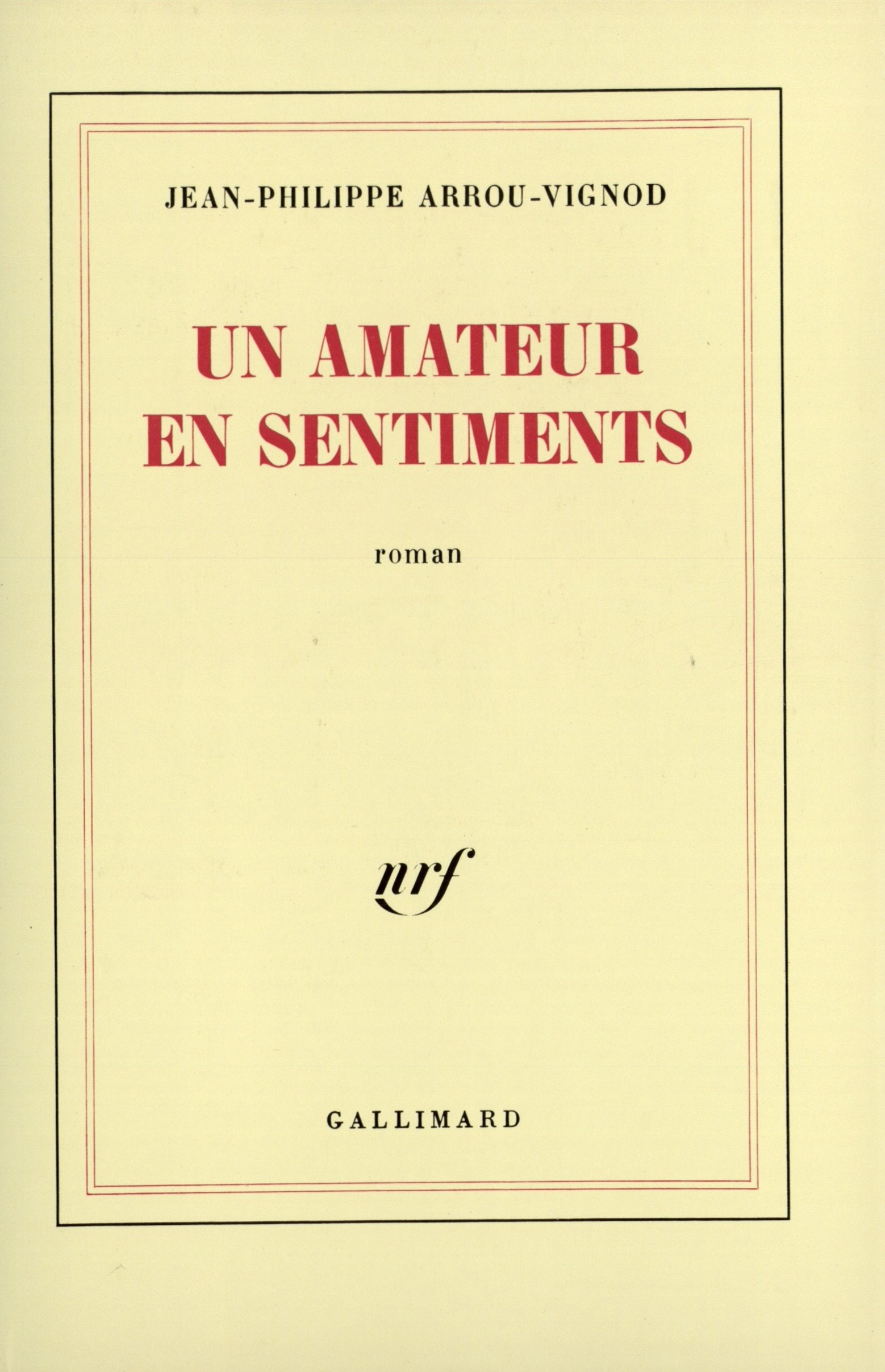 Un amateur en sentiments 9782070710942