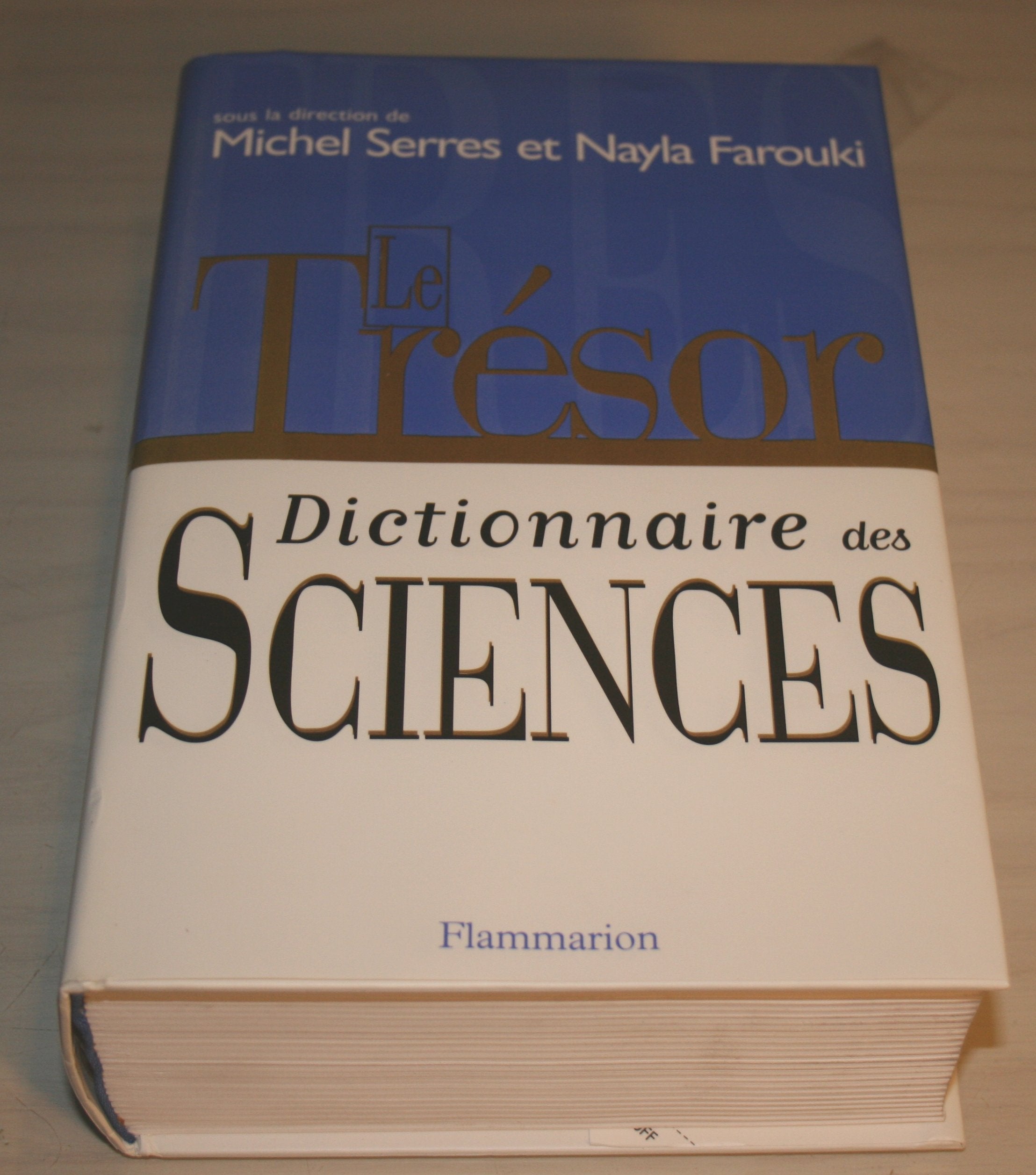 Le trésor. Dictionnaire des sciences. 9782080351081