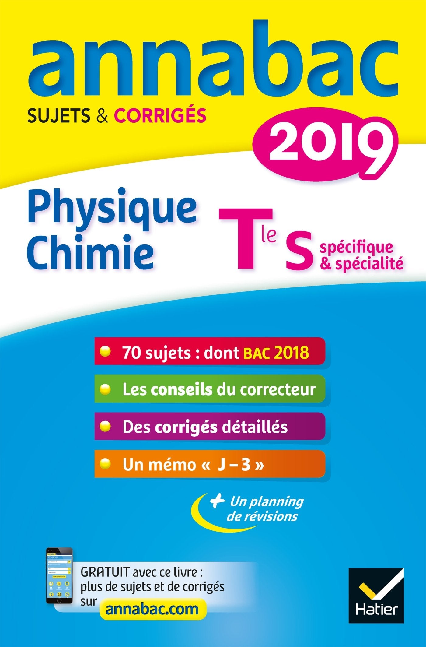 Annabac Physique-chimie Tle S: Sujets et corrigés 9782401045521