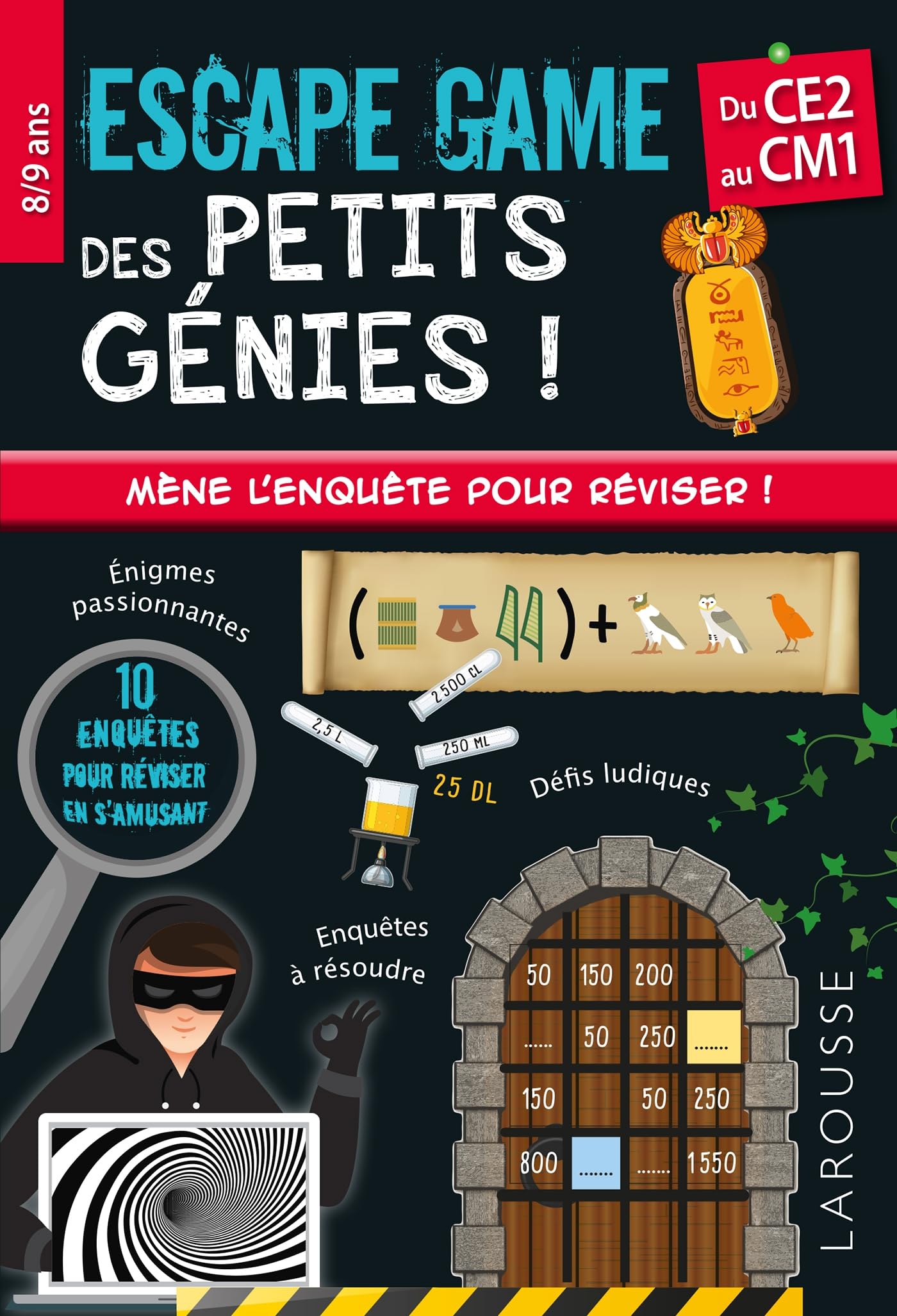 Escape game des petits génies - CE2-CM1 - Cahier de vacances 9782036075559