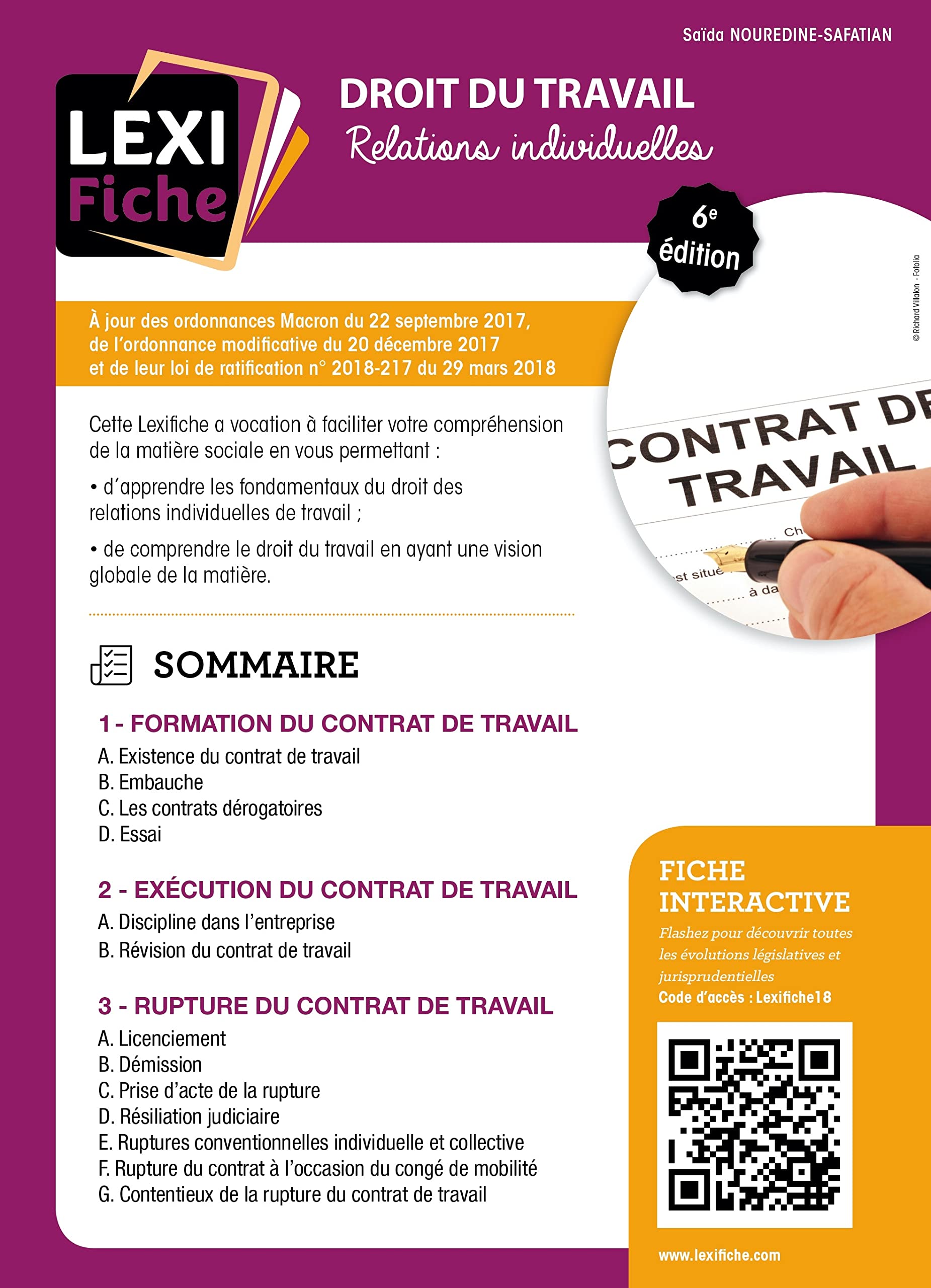 Droit du travail, relations individuelles 9782356447692