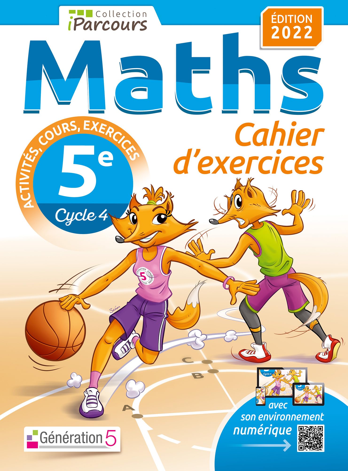 Cahier d'exercices iParcours maths 5e avec cours (édition 2022) 9782362463976