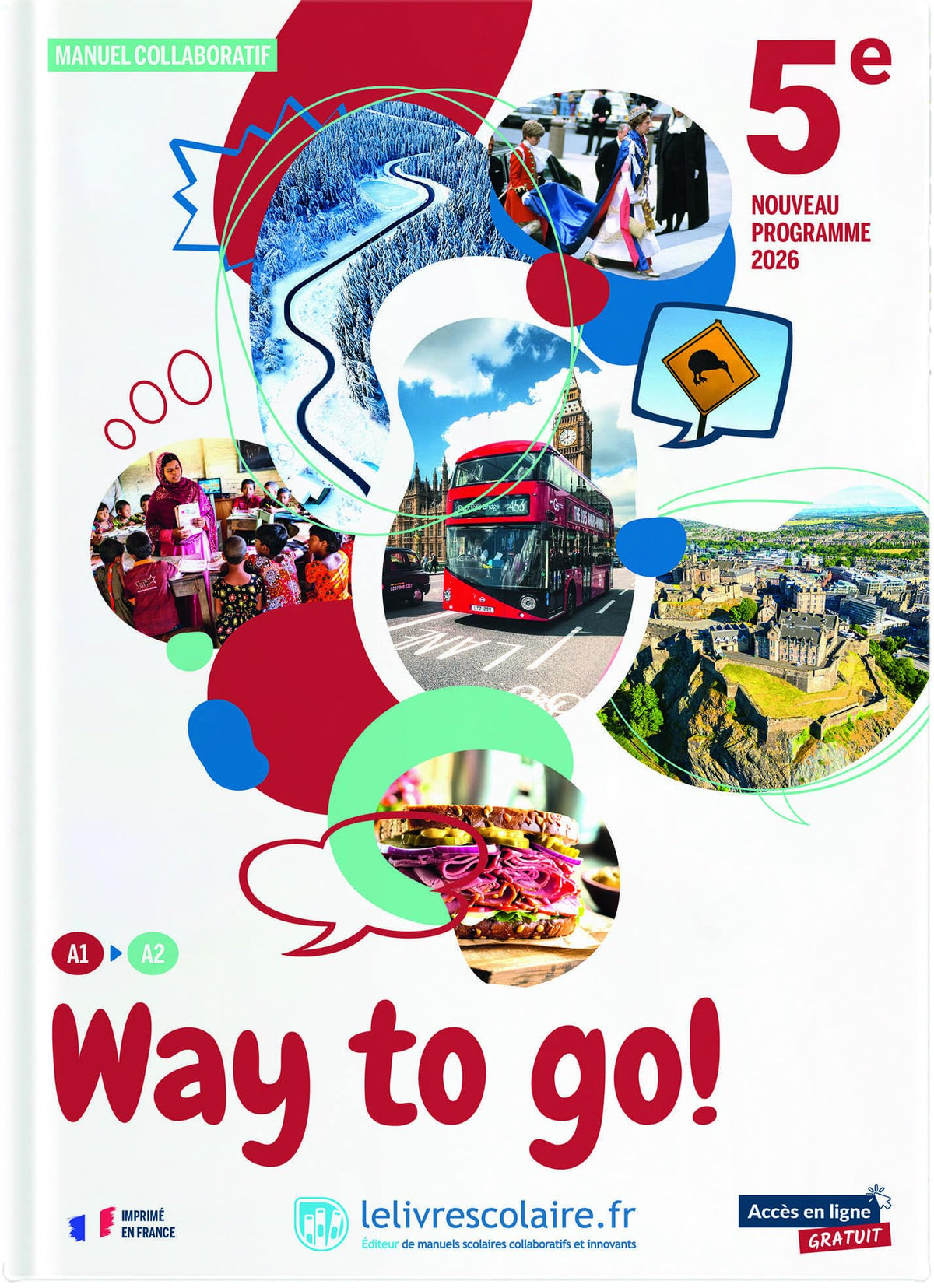 Anglais 5e Way to go !: Manuel 9791040008651