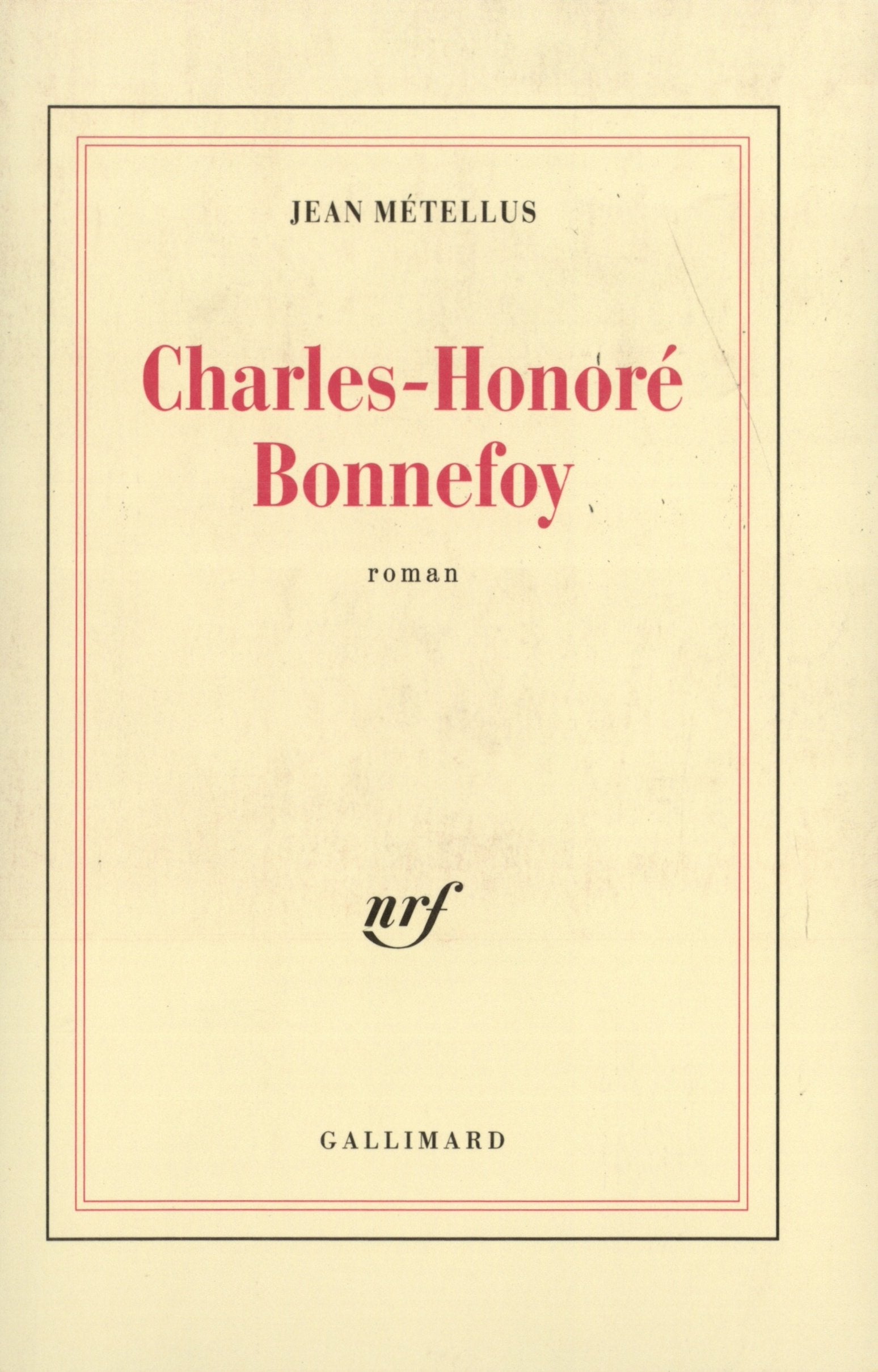 Charles-Honoré Bonnefoy 9782070717972