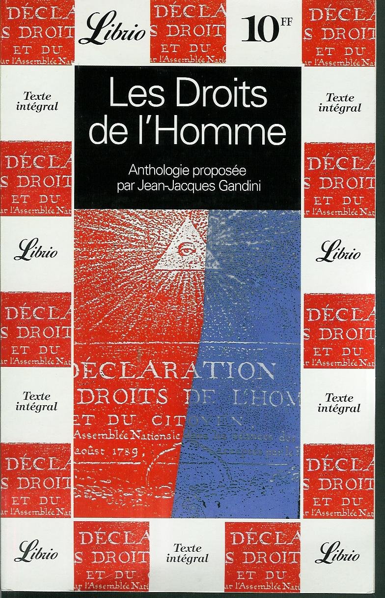 LES DROITS DE L'HOMME 9782290315552