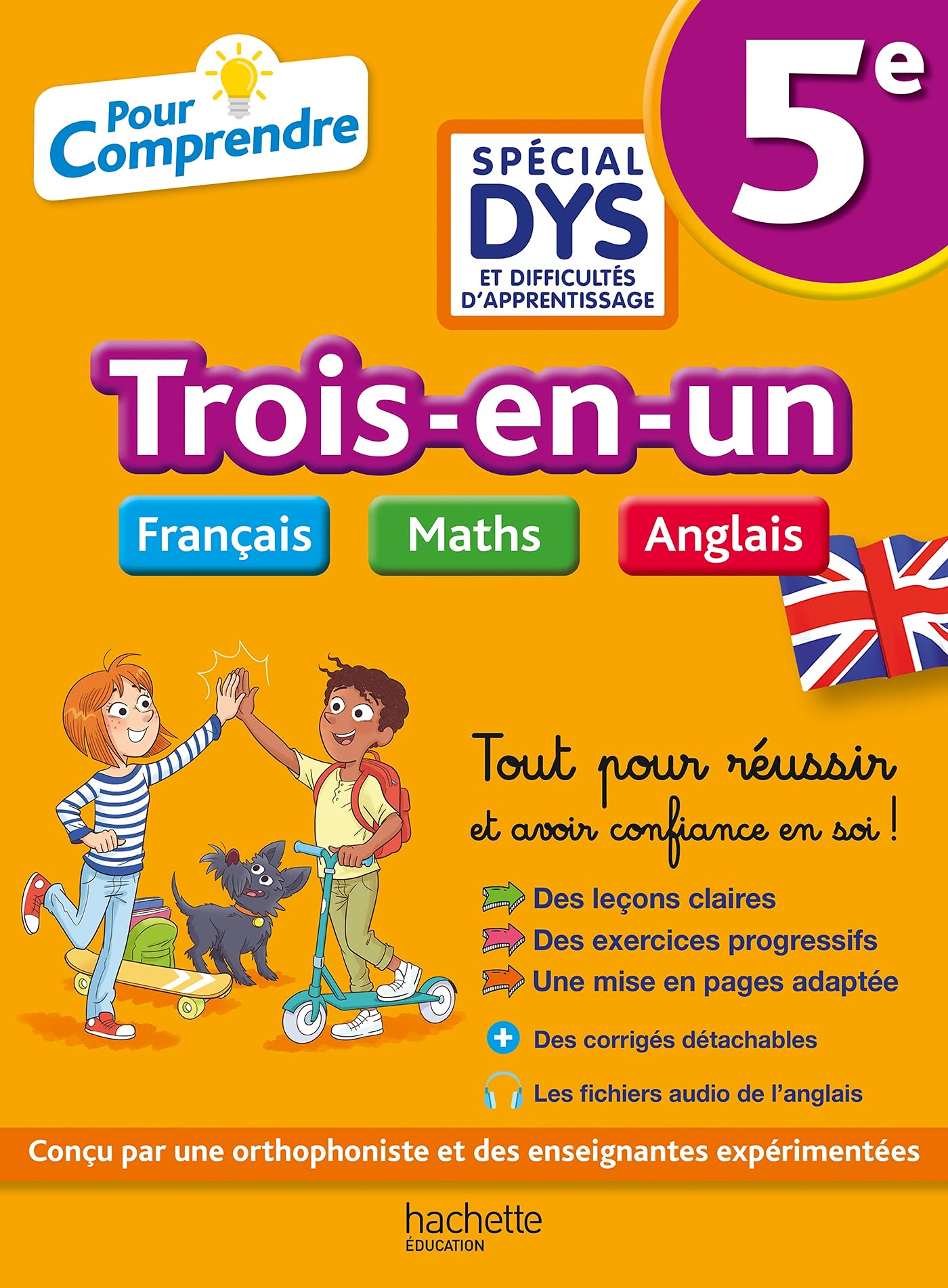 Pour Comprendre 5e Spécial DYS (dyslexie) et difficultés d'apprentissage - Français Maths Anglais 9782017877233