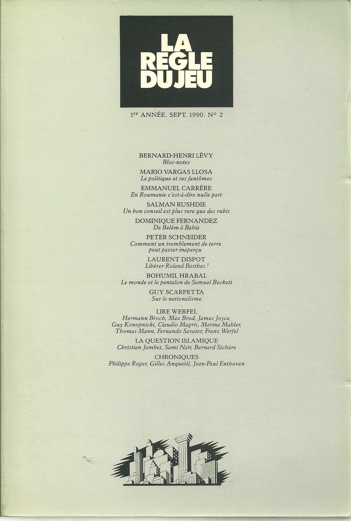 La règle du jeu n°02 9782908656015