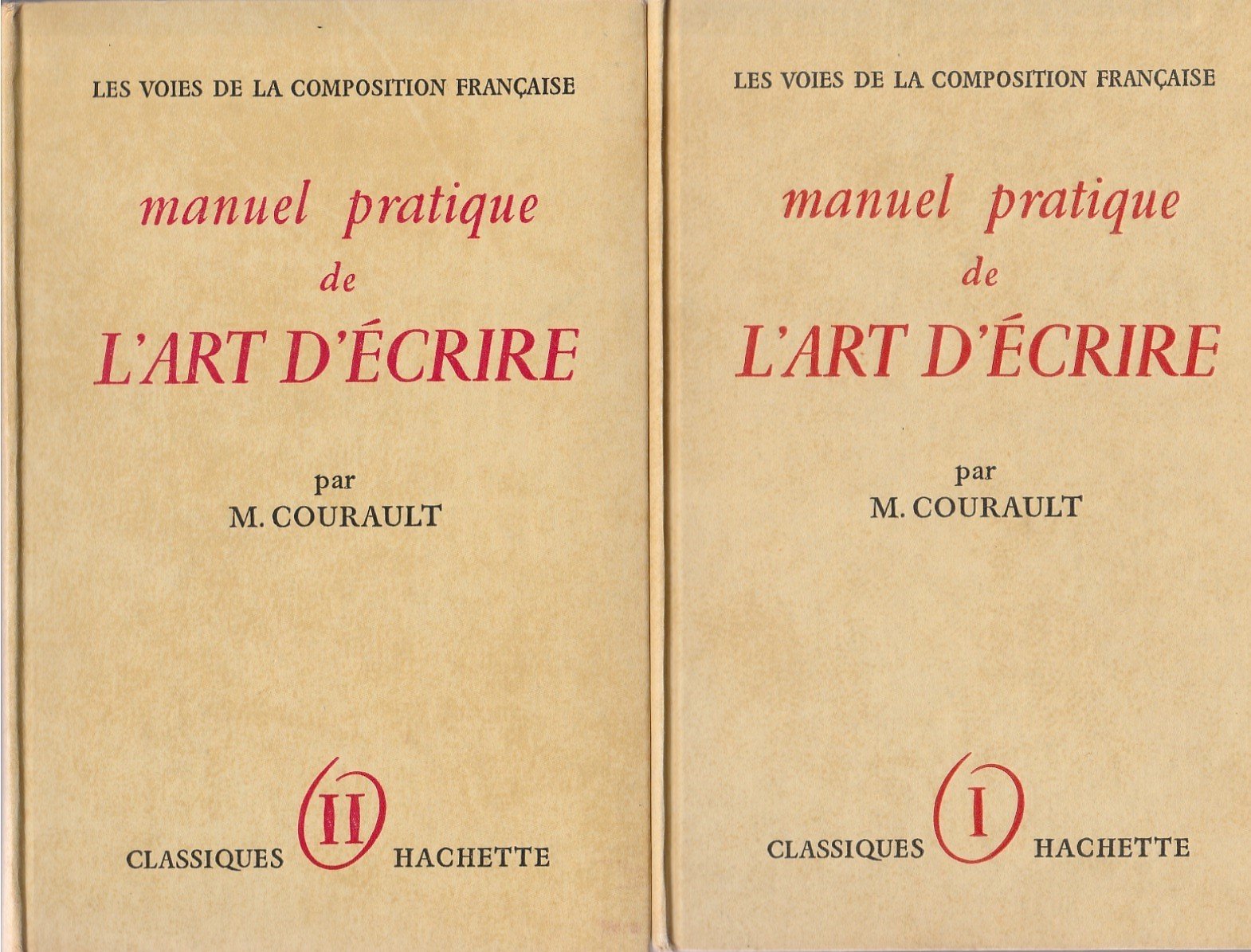 Manuel pratique de L'ART D'ECRIRE en 2 Tomes ( T1: Les mots et les tours, T2: La phrase - Le Style) 