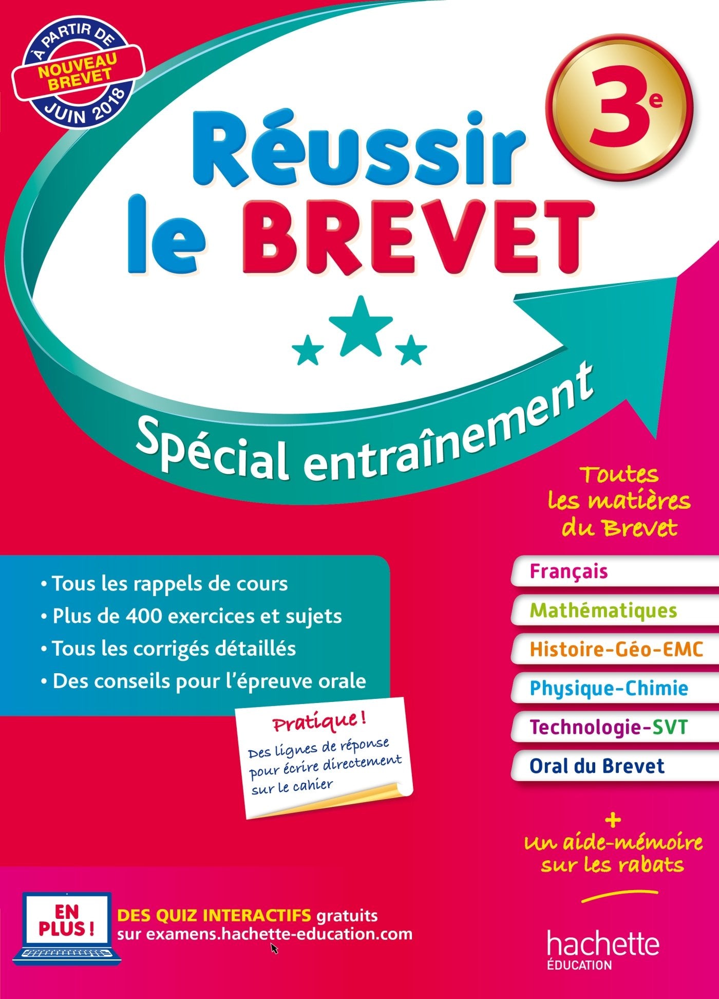 Réussir le brevet special entrainement 9782017016113