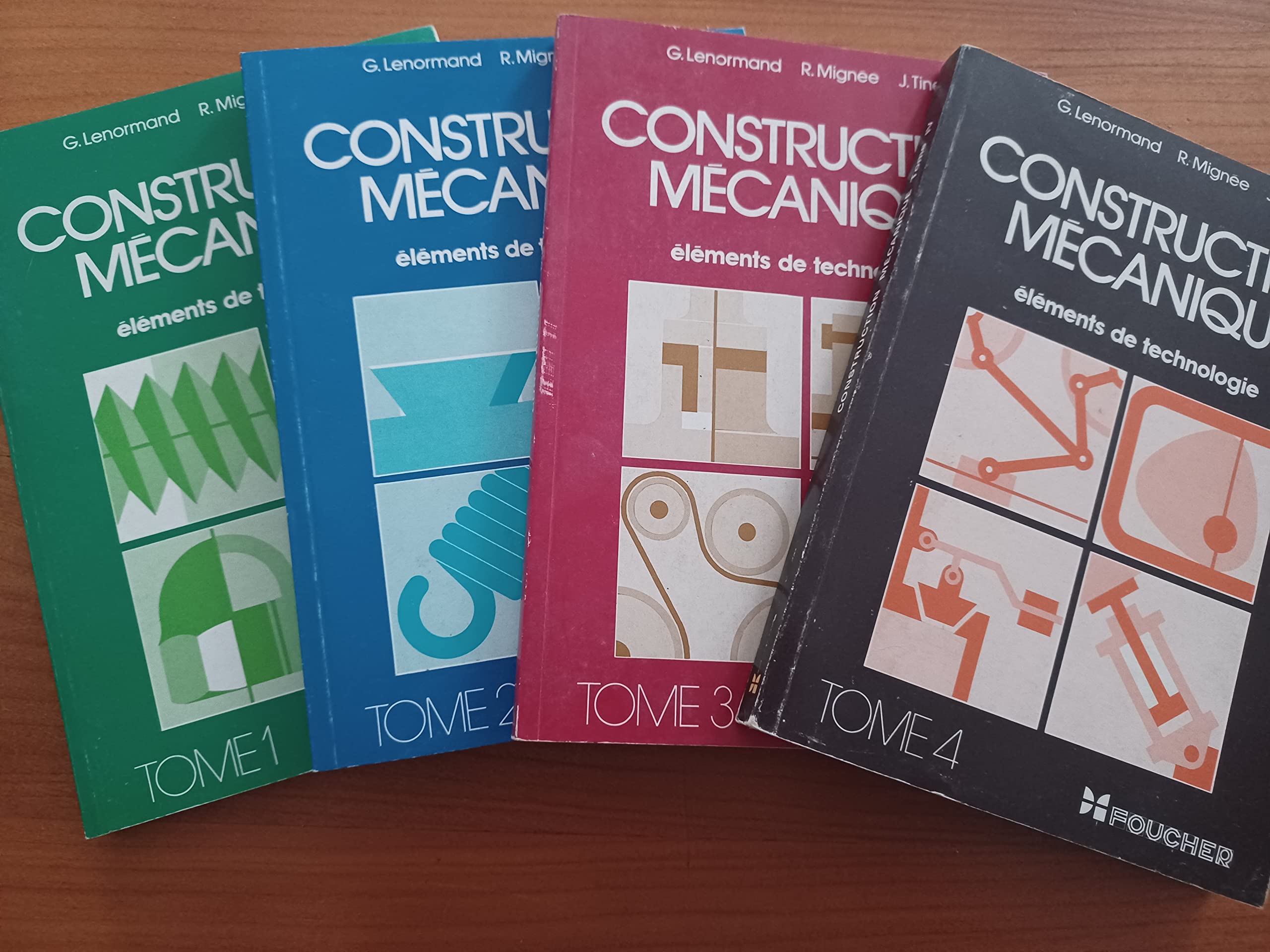 Construction mécanique - Elements de technologie - Lot de 4 tomes 