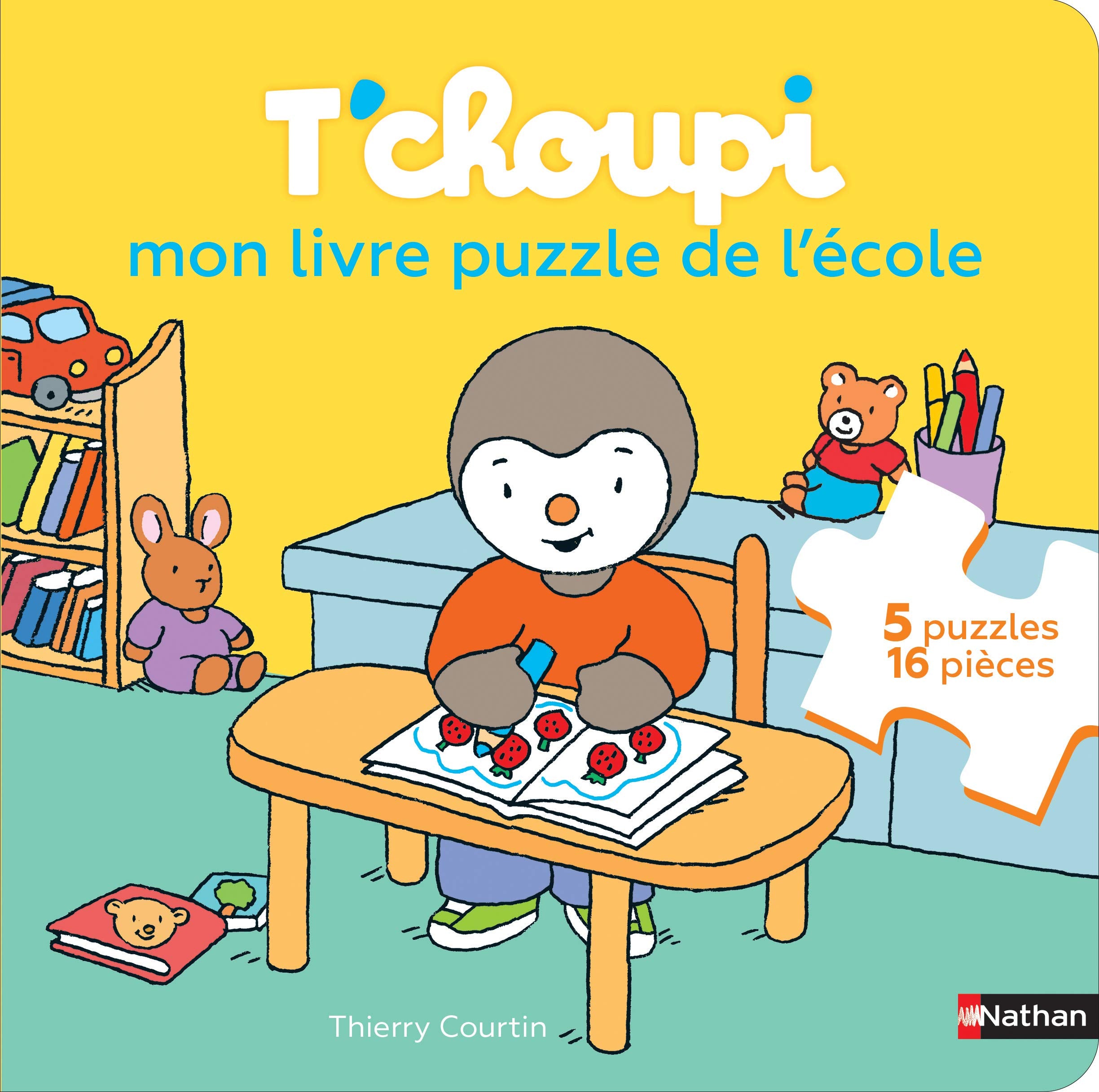 T'choupi, mon livre Puzzle de l'école - Dès 2 ans 9782092590348