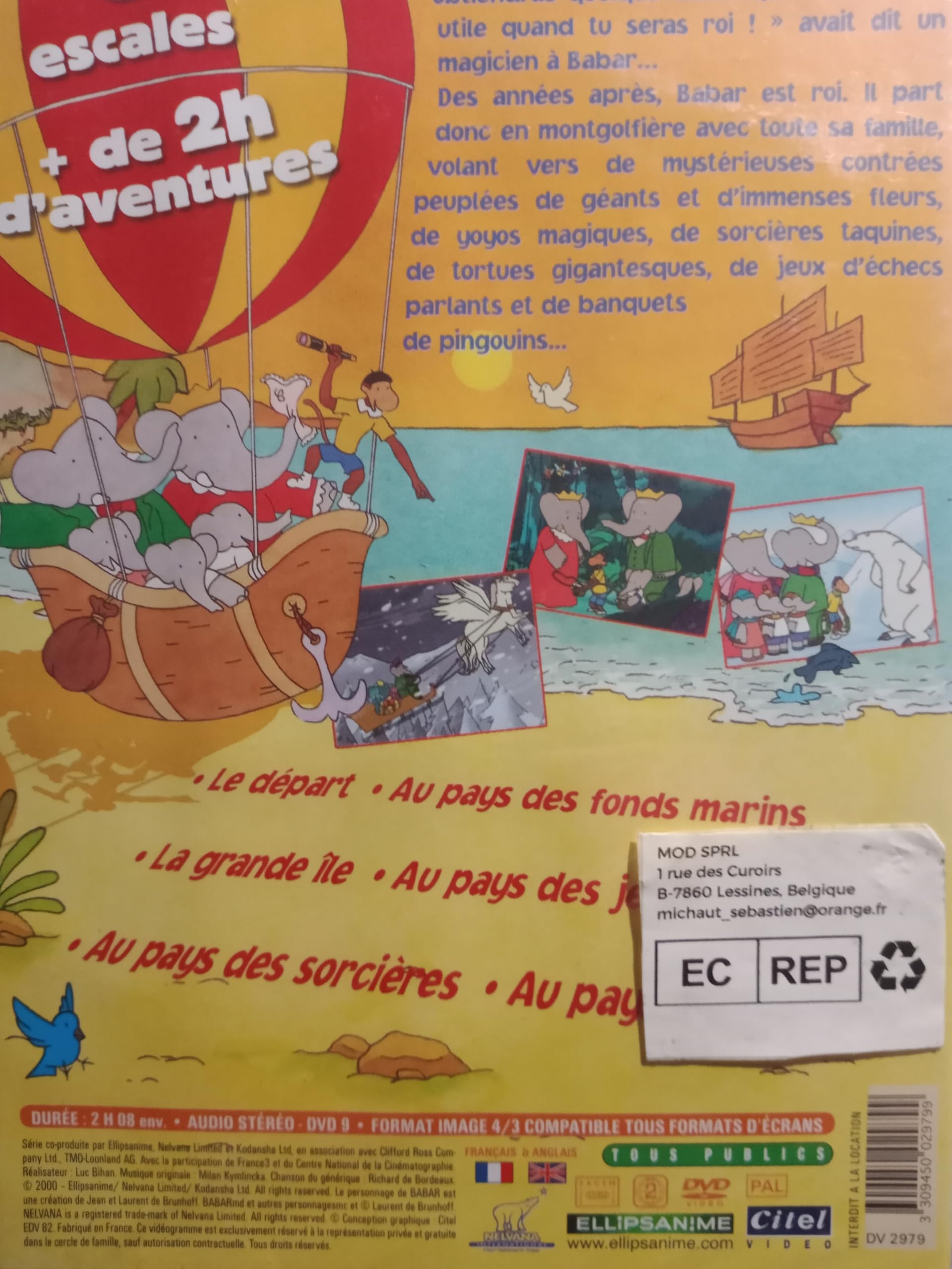 Babar - Le grand voyage de Babar - Vol. 1 3309450029799