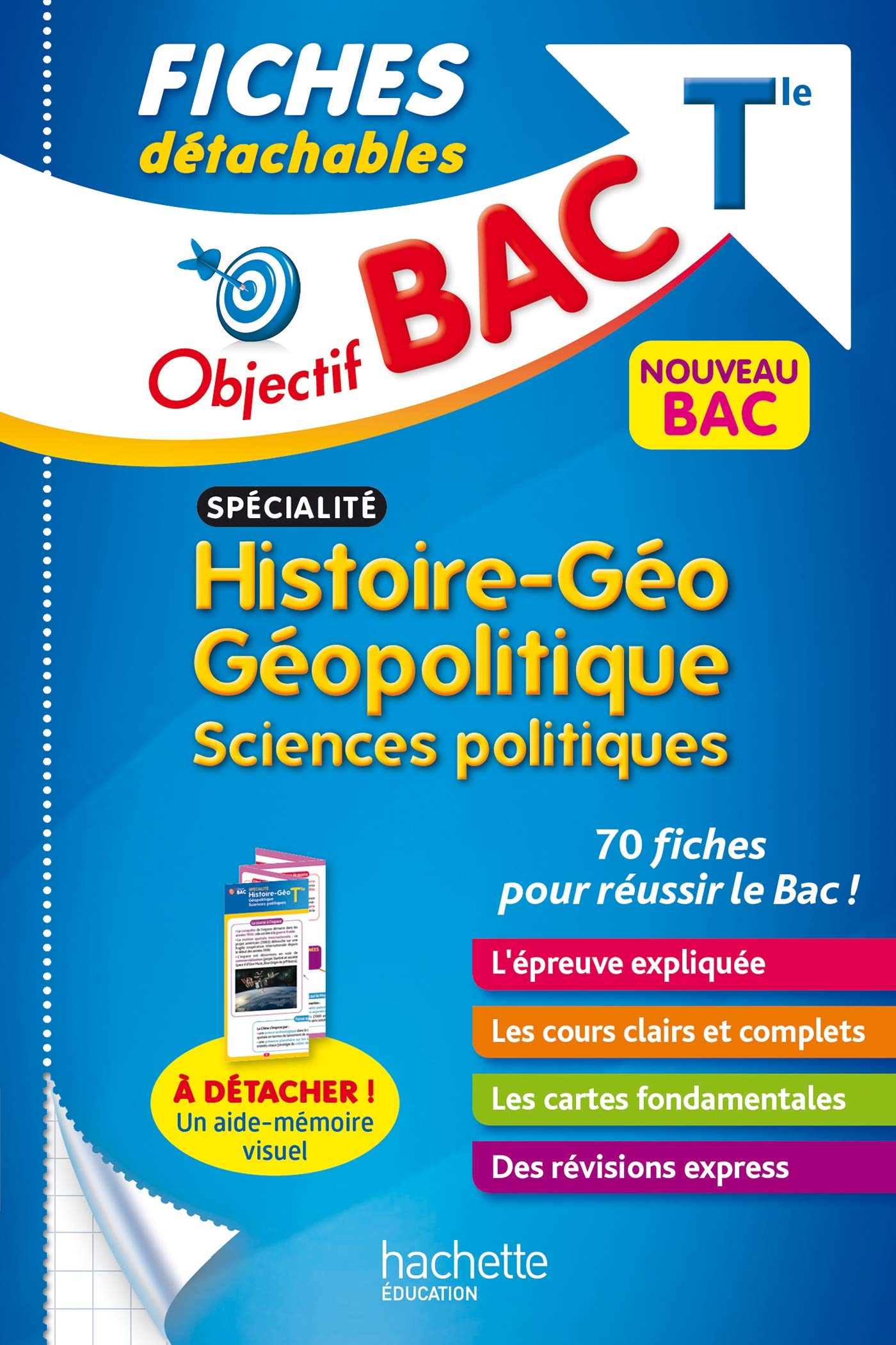 Objectif BAC Fiches Spécialité Histoire-géo, géopolitique, sciences politiques Tle 9782017147497