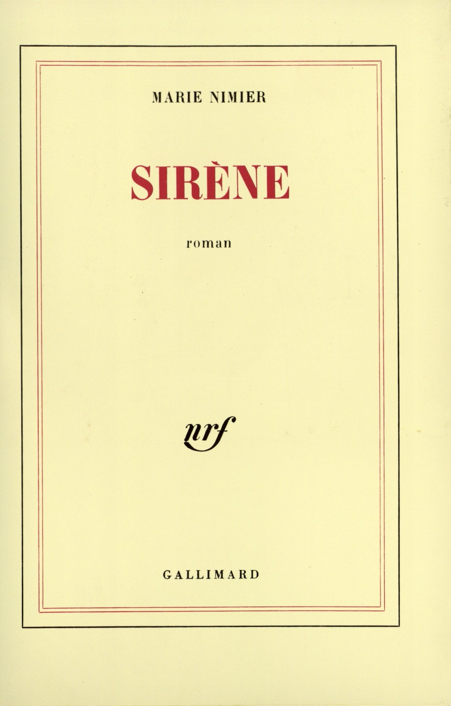 Sirène 9782070704989