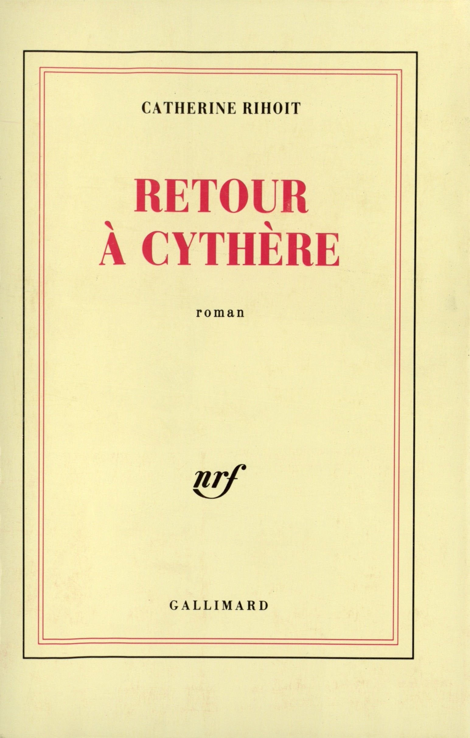 Retour à Cythère 9782070713943