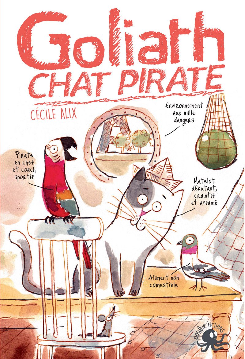 Goliath, chat pirate - Lecture roman jeunesse humour - Dès 8 ans 9782377420285