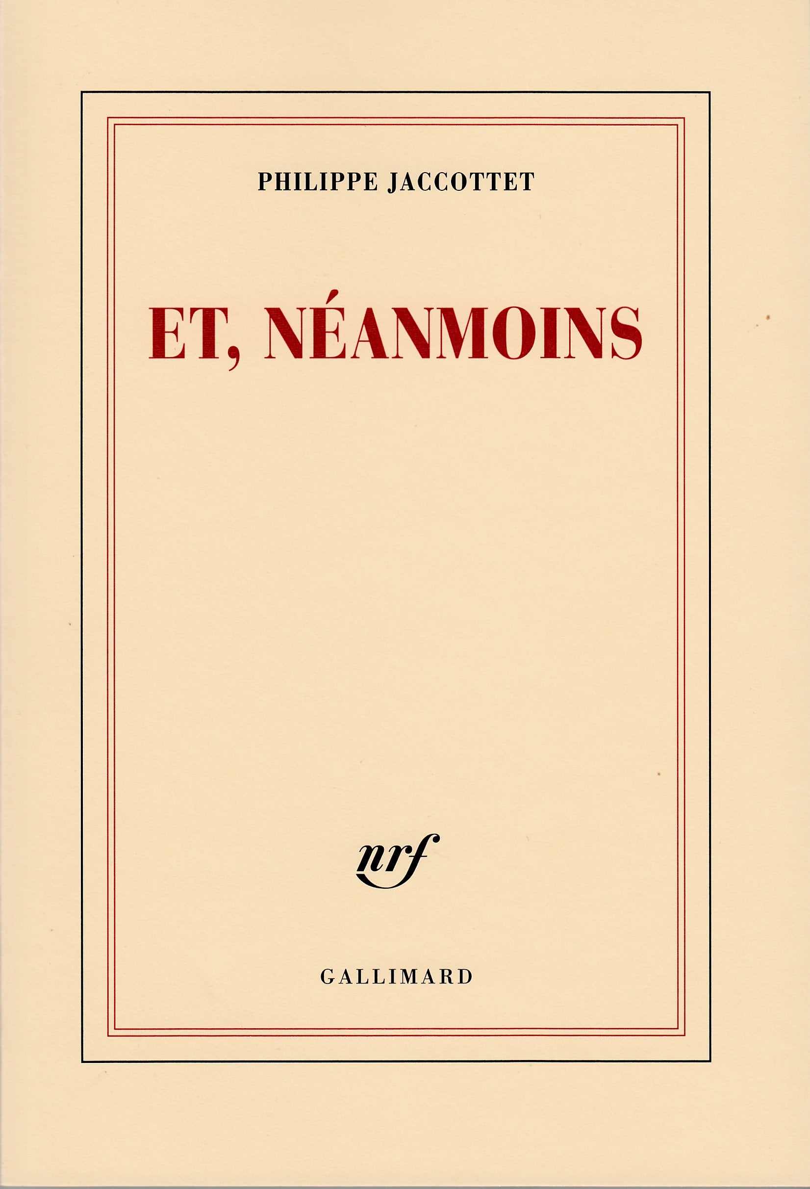 Et, néanmoins 9782070761920