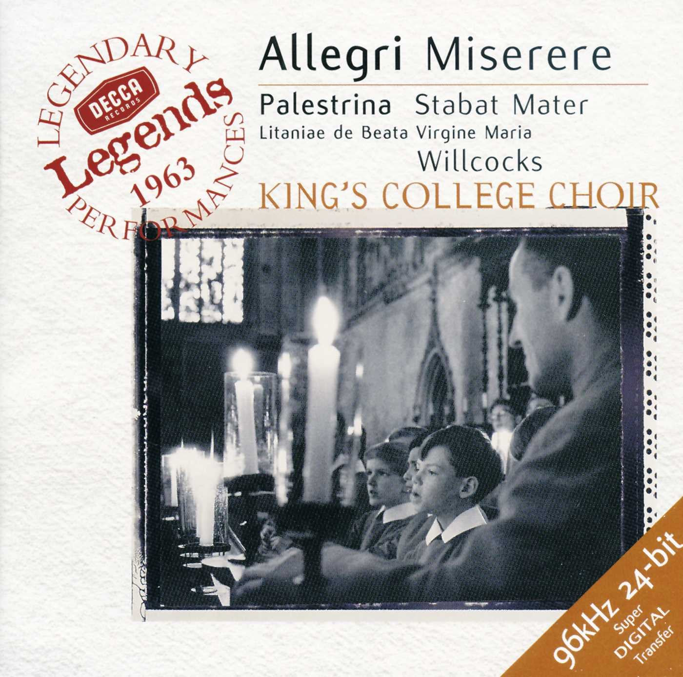 Allegri : Miserere - Palestrina : Stabat Mater 5528946637326