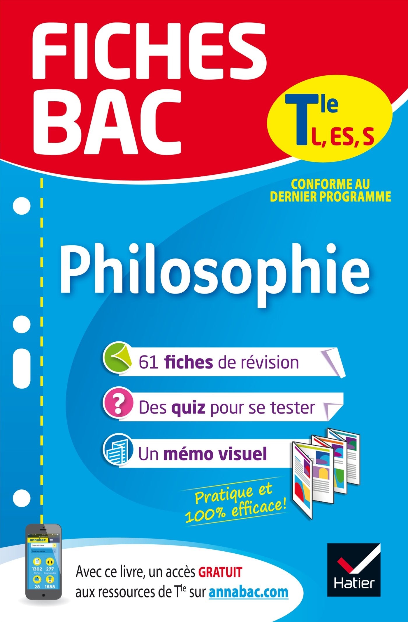 Fiches bac Philosophie Tle L, ES, S: fiches de révision Terminale séries générales 9782401044241