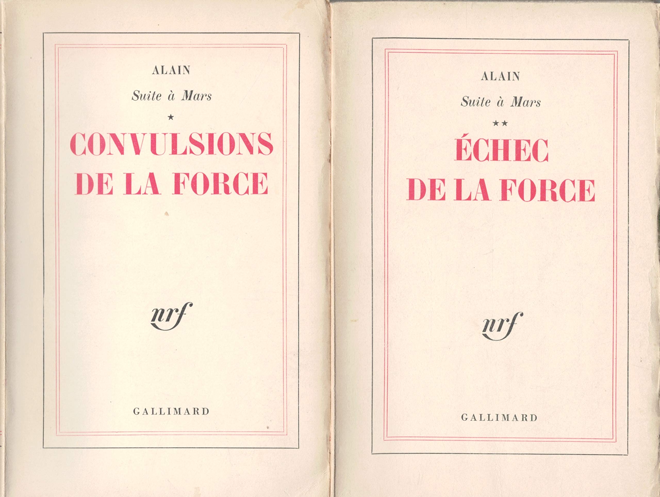 Convulsion de la force / Échec de la force / Suite à Mars 