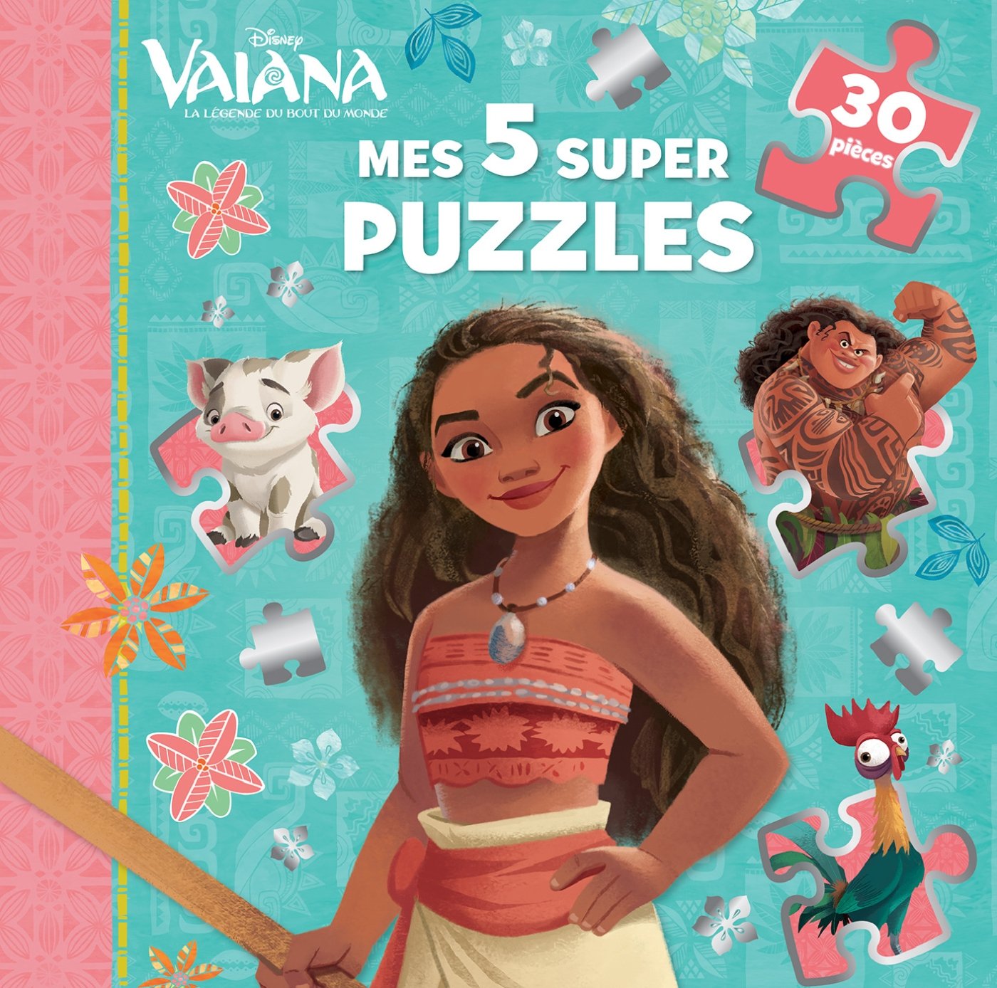 Disney - Vaiana - Mes 5 Super Puzzles 30 pièces 9782014013207