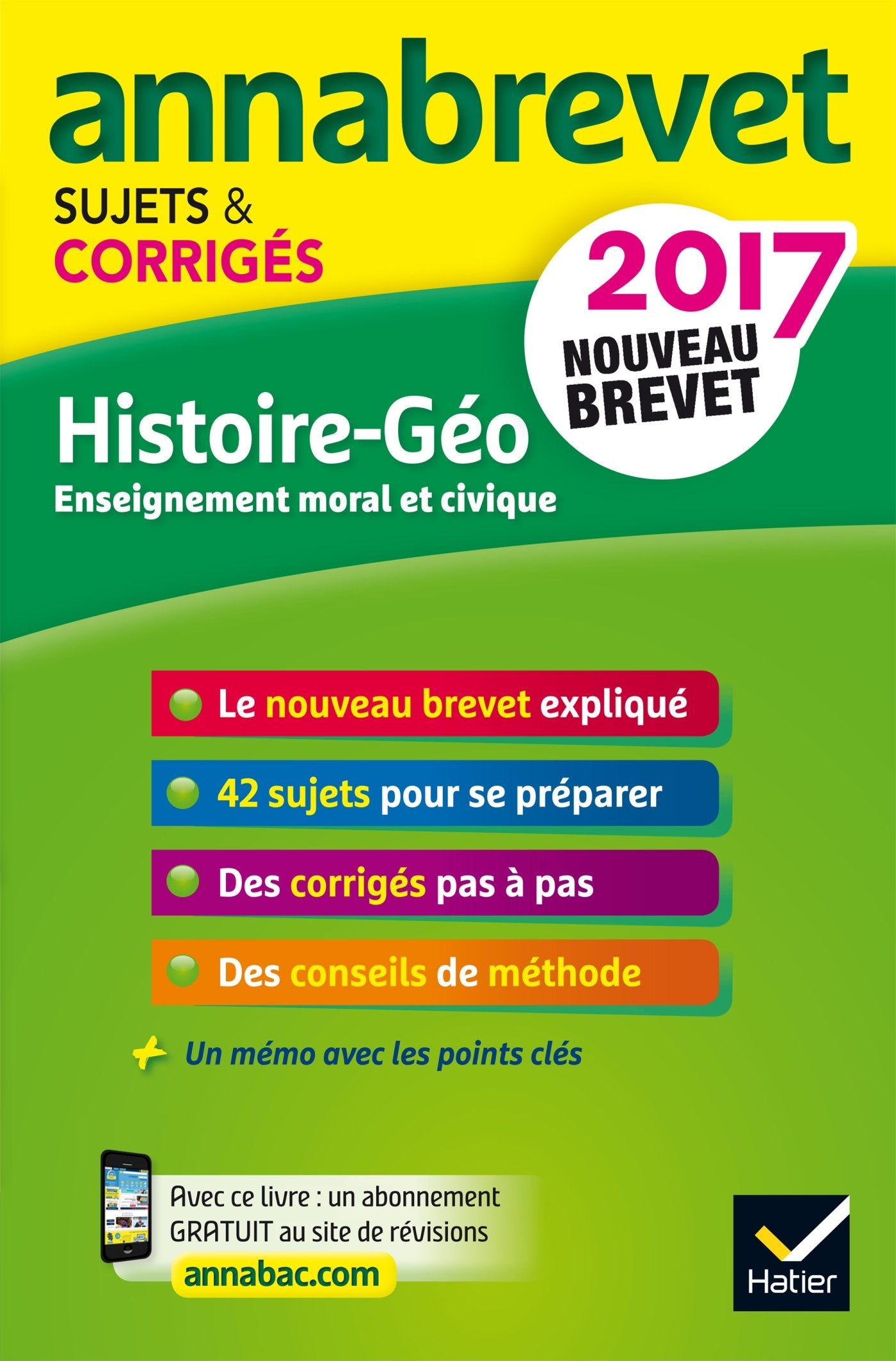 Histoire, Géographie, Enseignement moral et civique: Sujets et corrigés 9782401022249