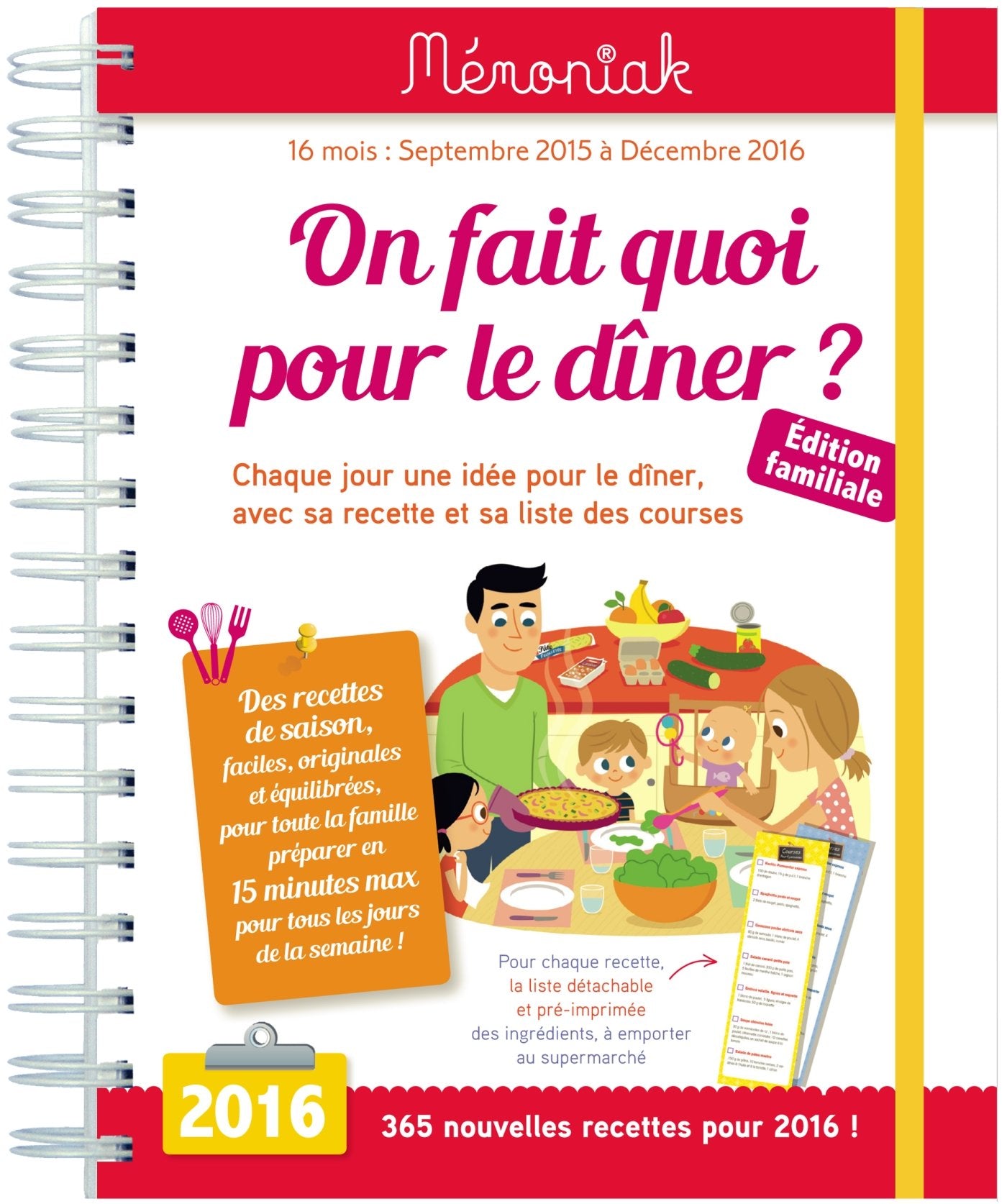 On fait quoi pour le dîner ? Mémoniak 2015-2016 9782351556535