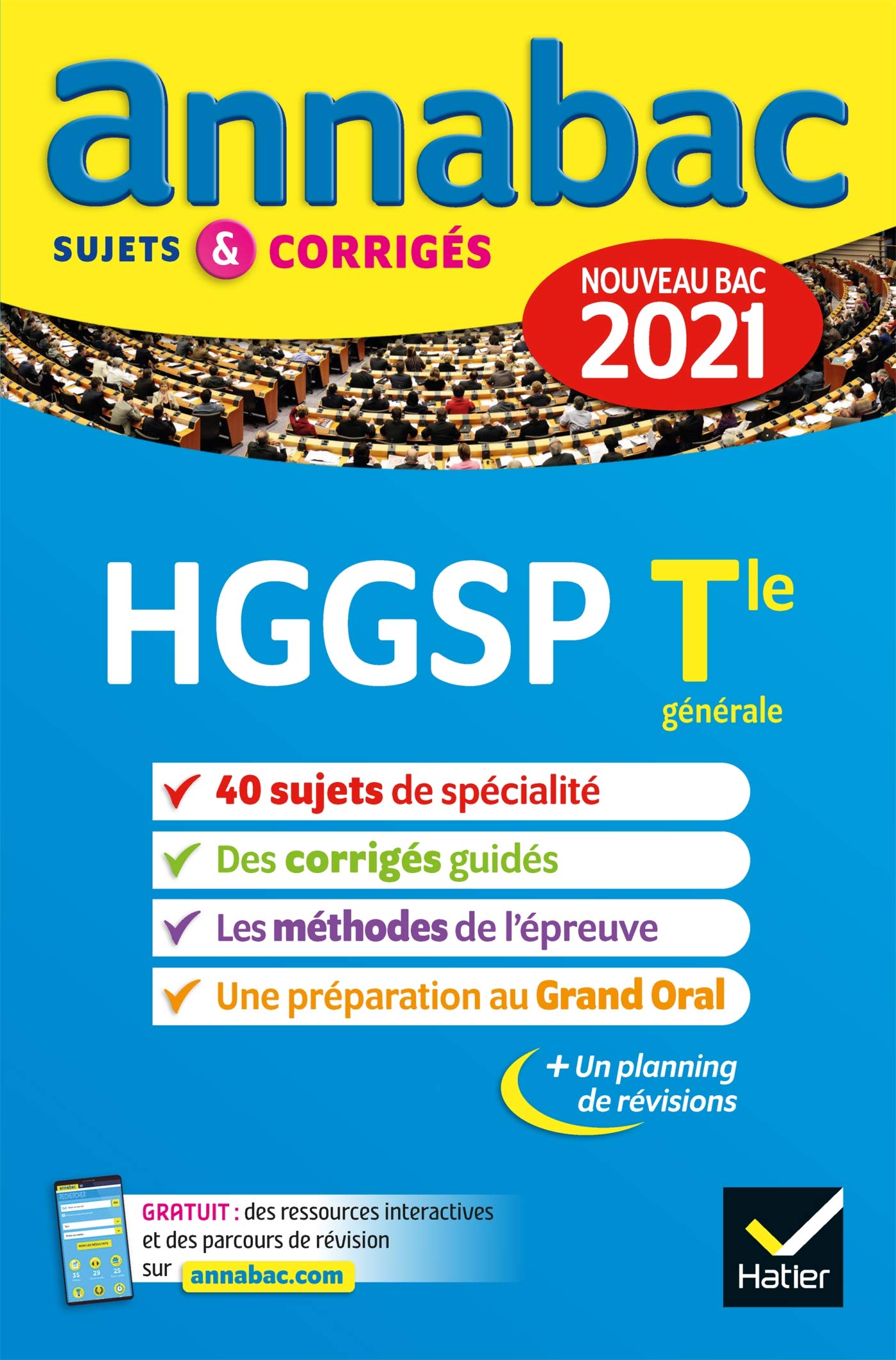Annales du bac Annabac 2021 HGGSP Tle générale (spécialité): sujets & corrigés nouveau bac 9782401064201