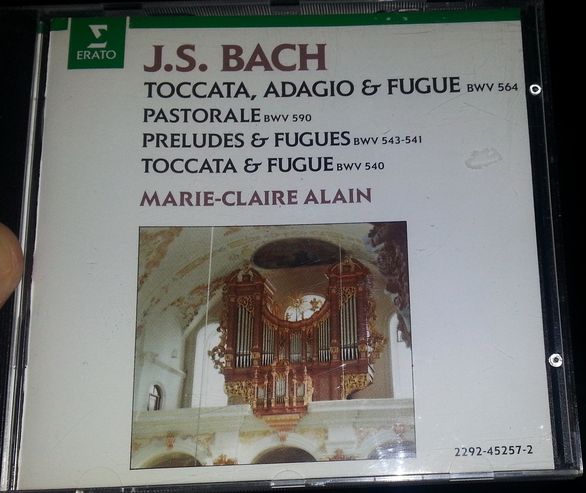 Bach: Toccata, Adagio & Fugue: BWV 564, Pastorale BWV 590, préludes & Fugues BWV 541-543, Toccata & Fugue BWV 540 0022924525728