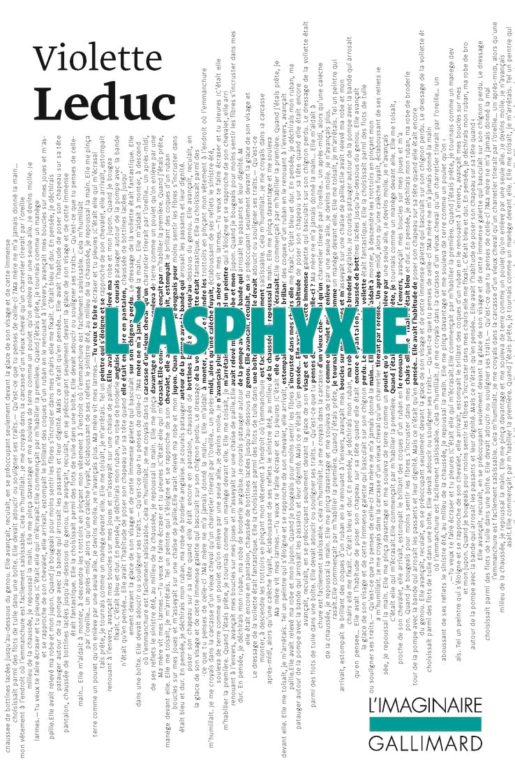L'asphyxie 9782070712175