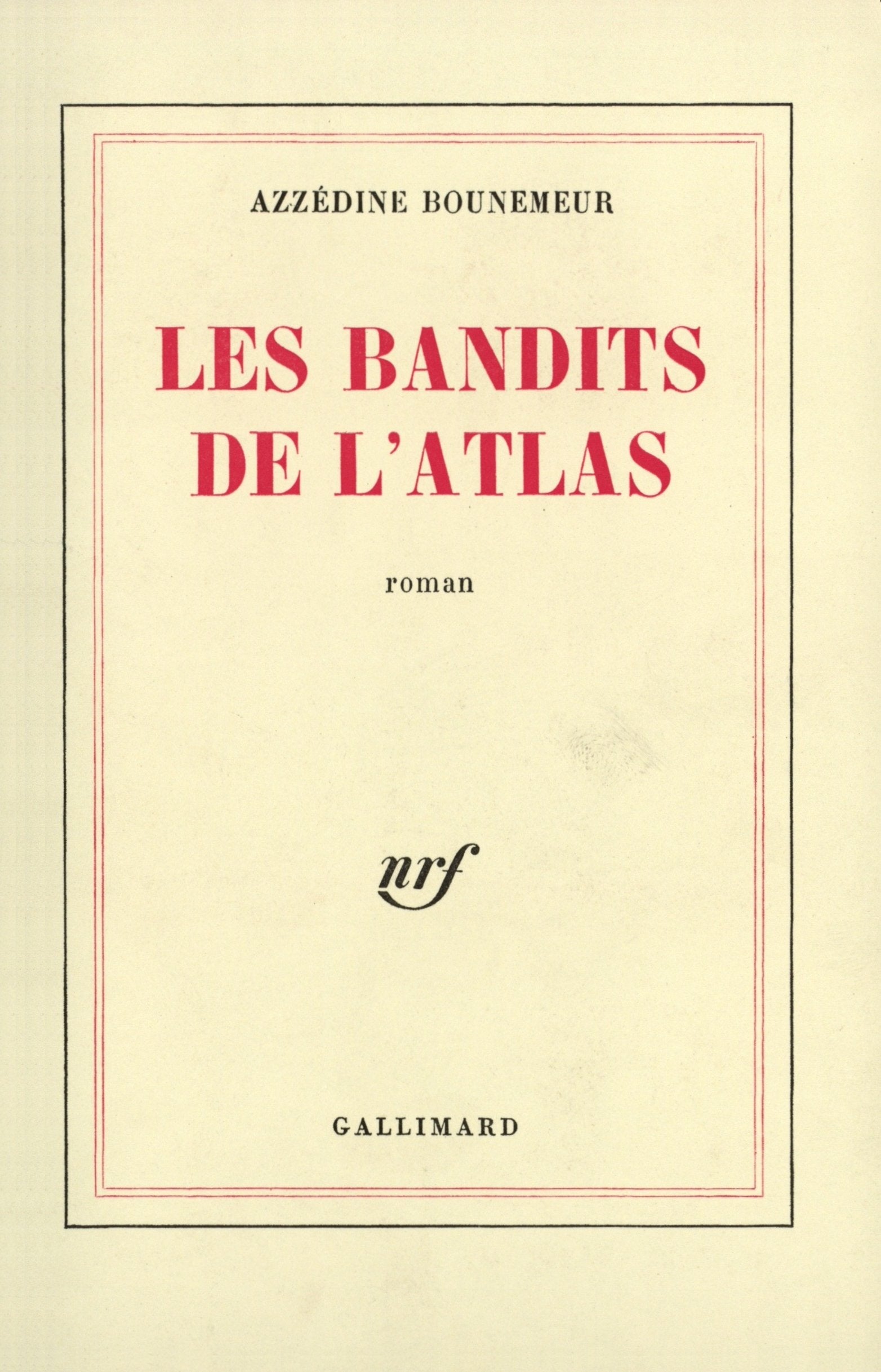 Les bandits de l'Atlas 9782070246403