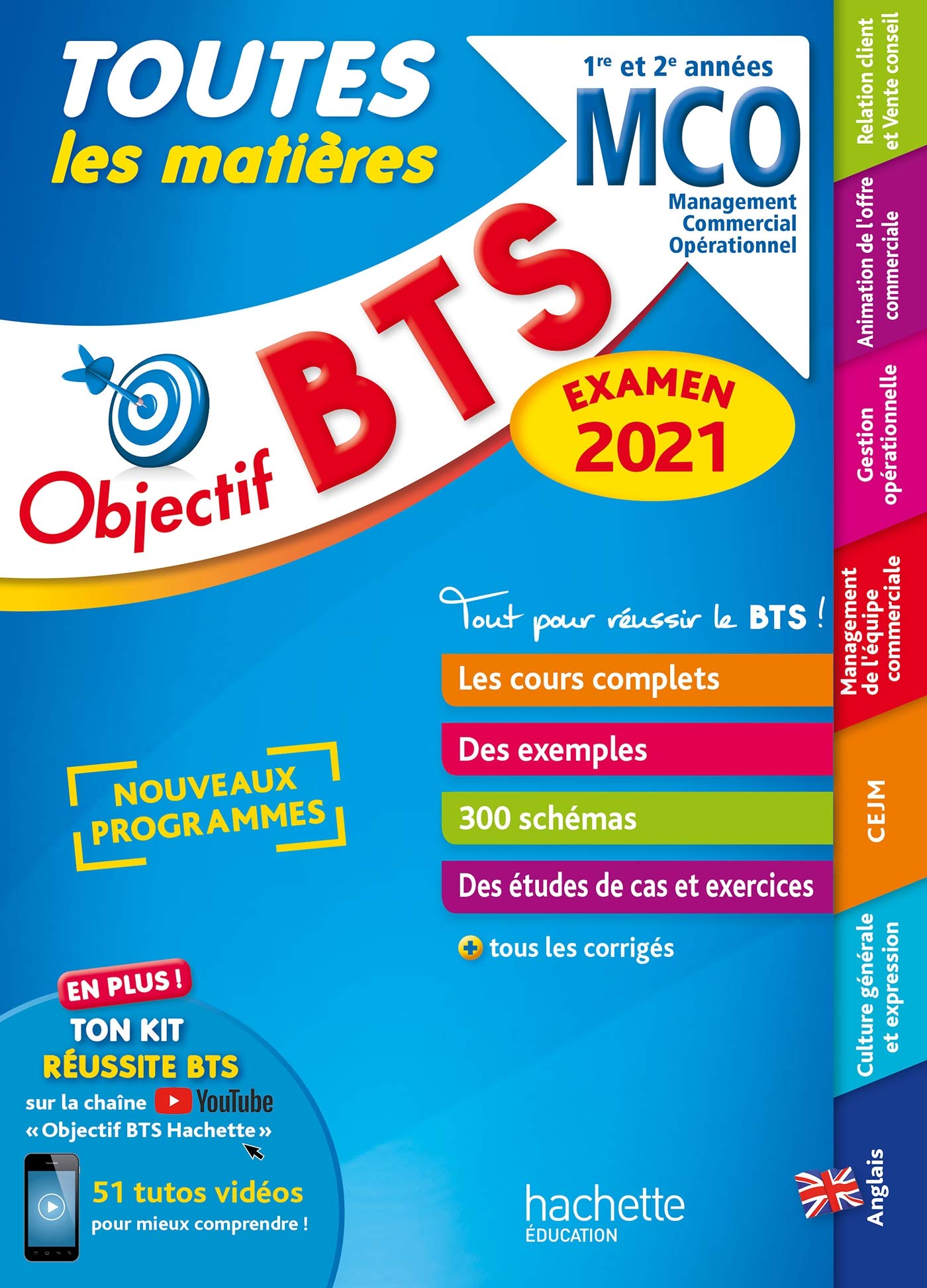 OBJECTIF BTS MCO 2021 TOUTES LES MATIERES 9782017119562