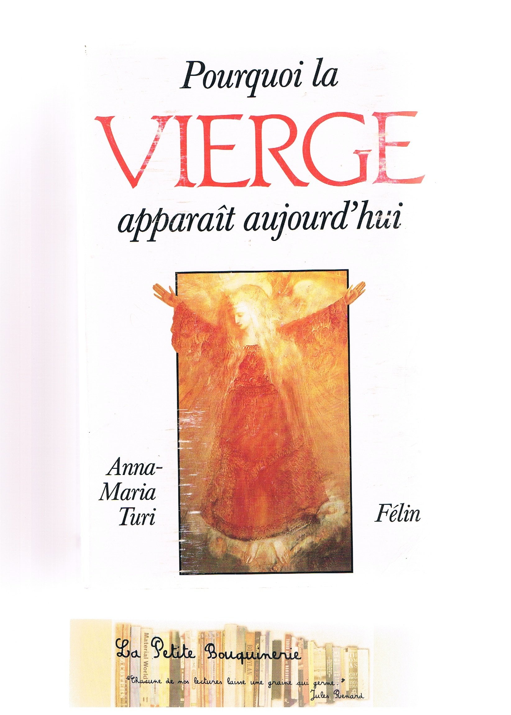POURQUOI LA VIERGE APPARAIT AUJOURD'HUI 9782866450311