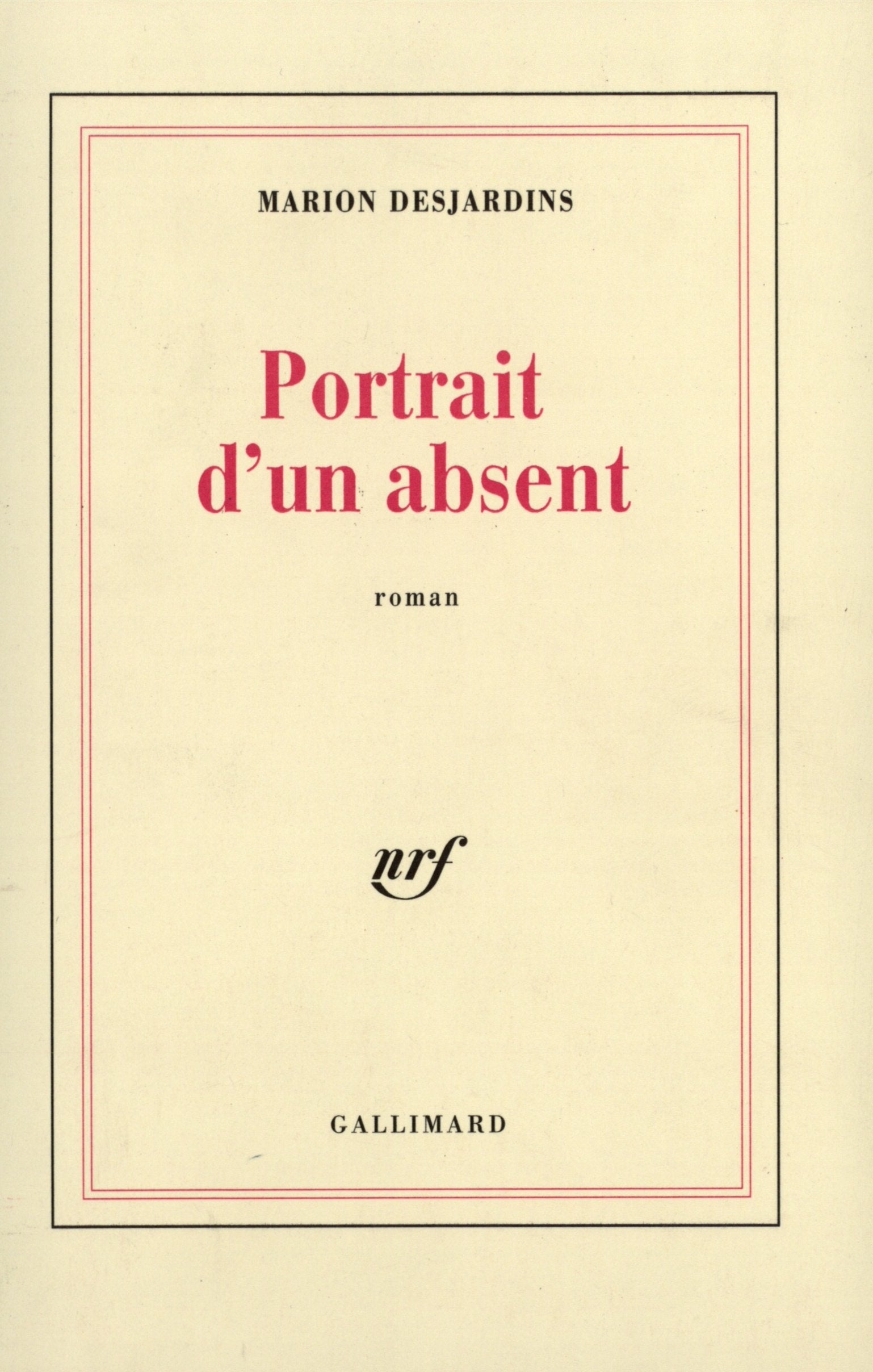 Portrait d'un absent 9782070738373
