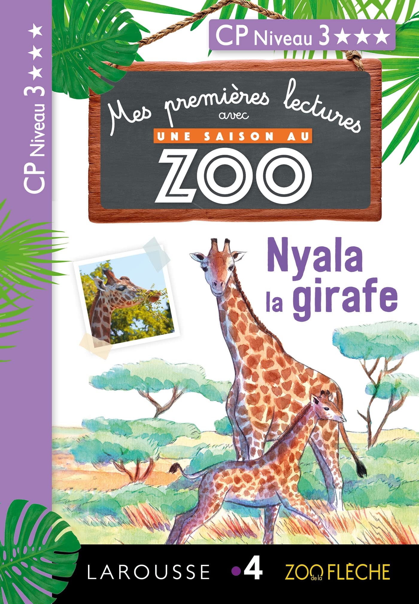 1ères lectures Une saison au zoo - Nyala la girafe 9782035965301