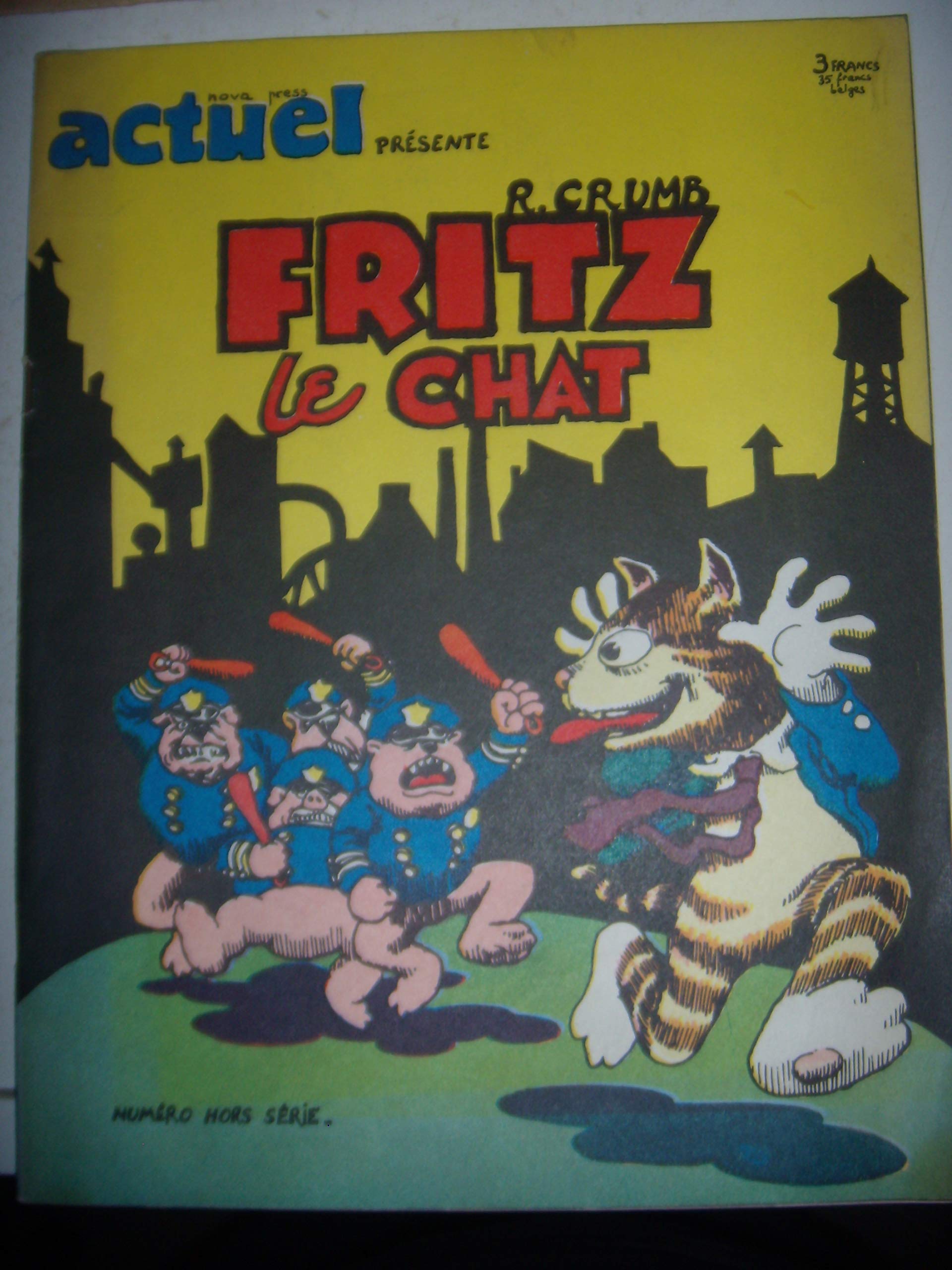 Actuel, hors serie n°25 bis, novembre 1972. robert crumb : fritz le chat 