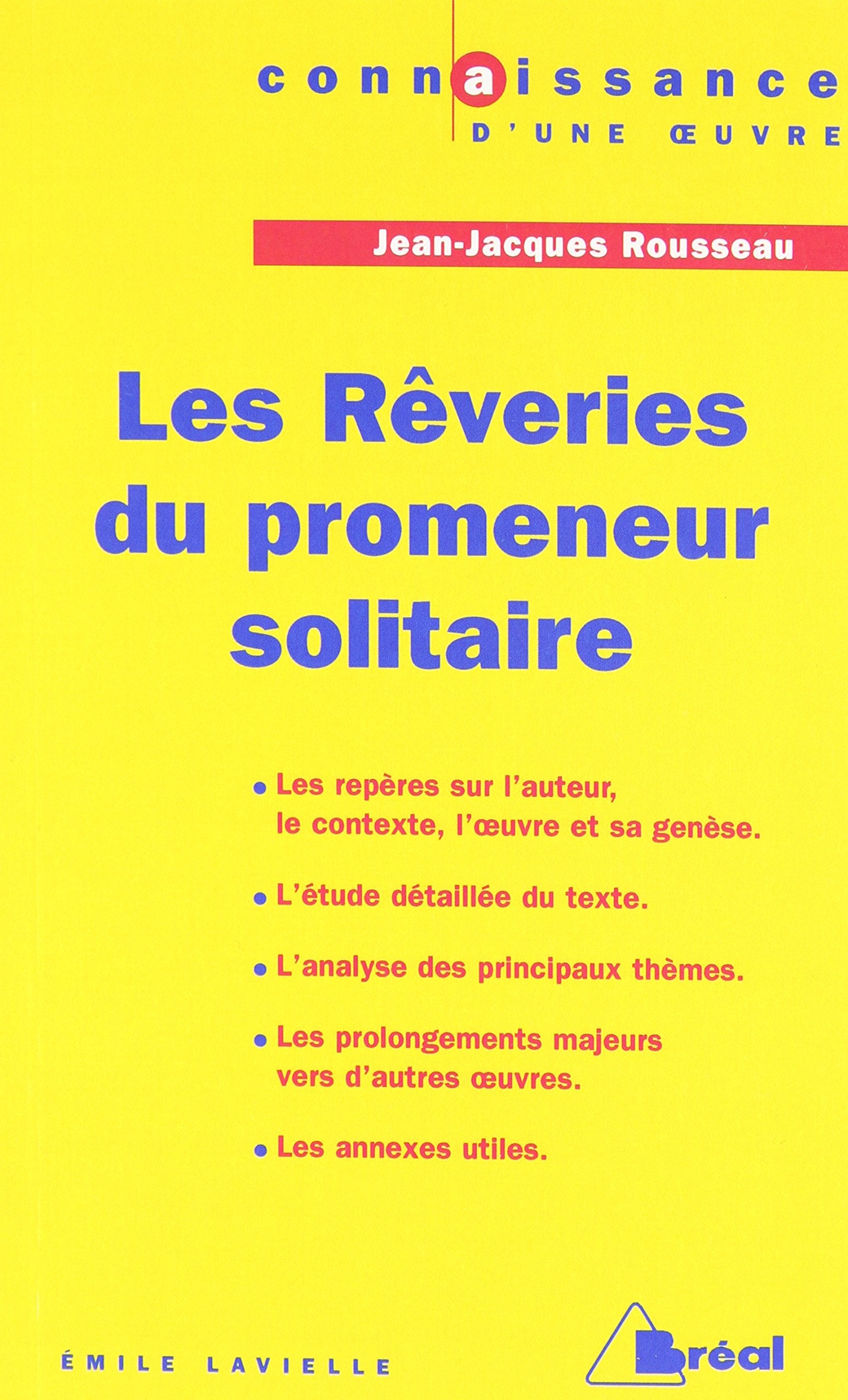 Rêveries d'un promeneur solitaire - Rousseau 9782842918248