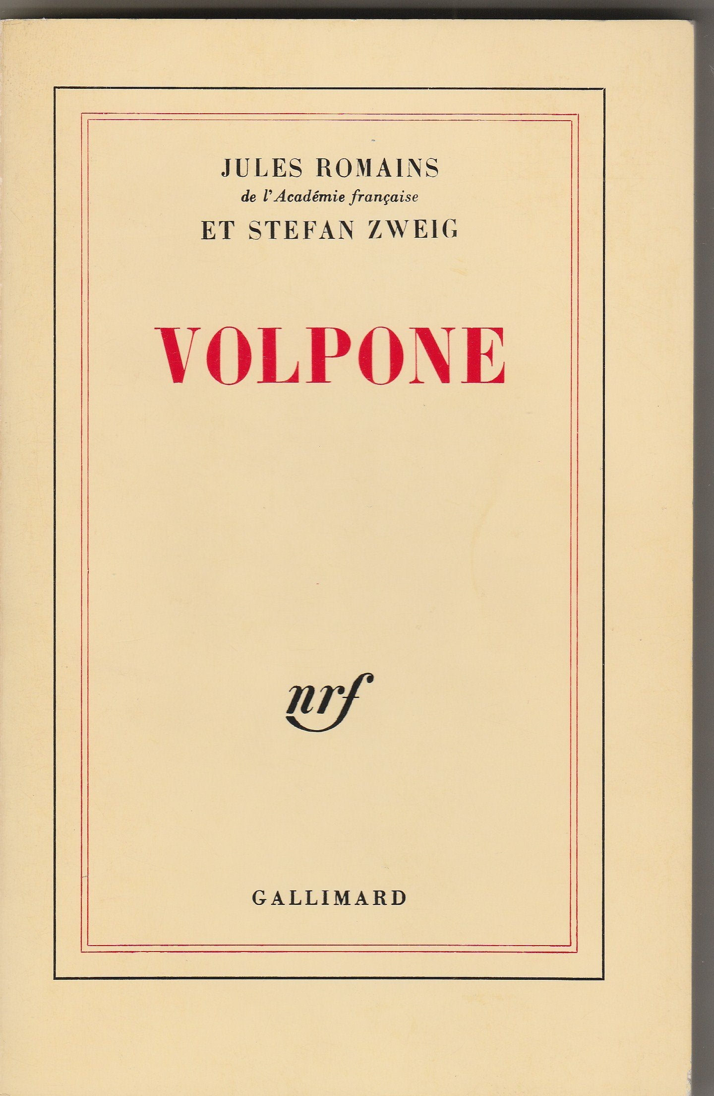 Volpone 9782070255290