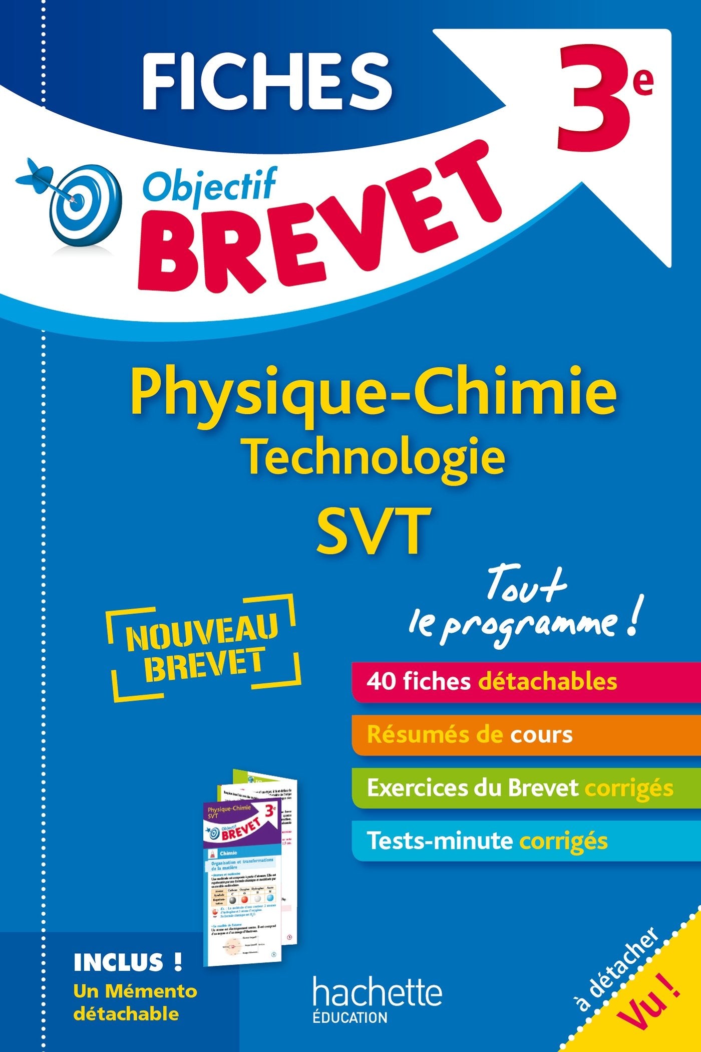 Fiches physique-chimie, technologie, SVT 3e 9782017011392