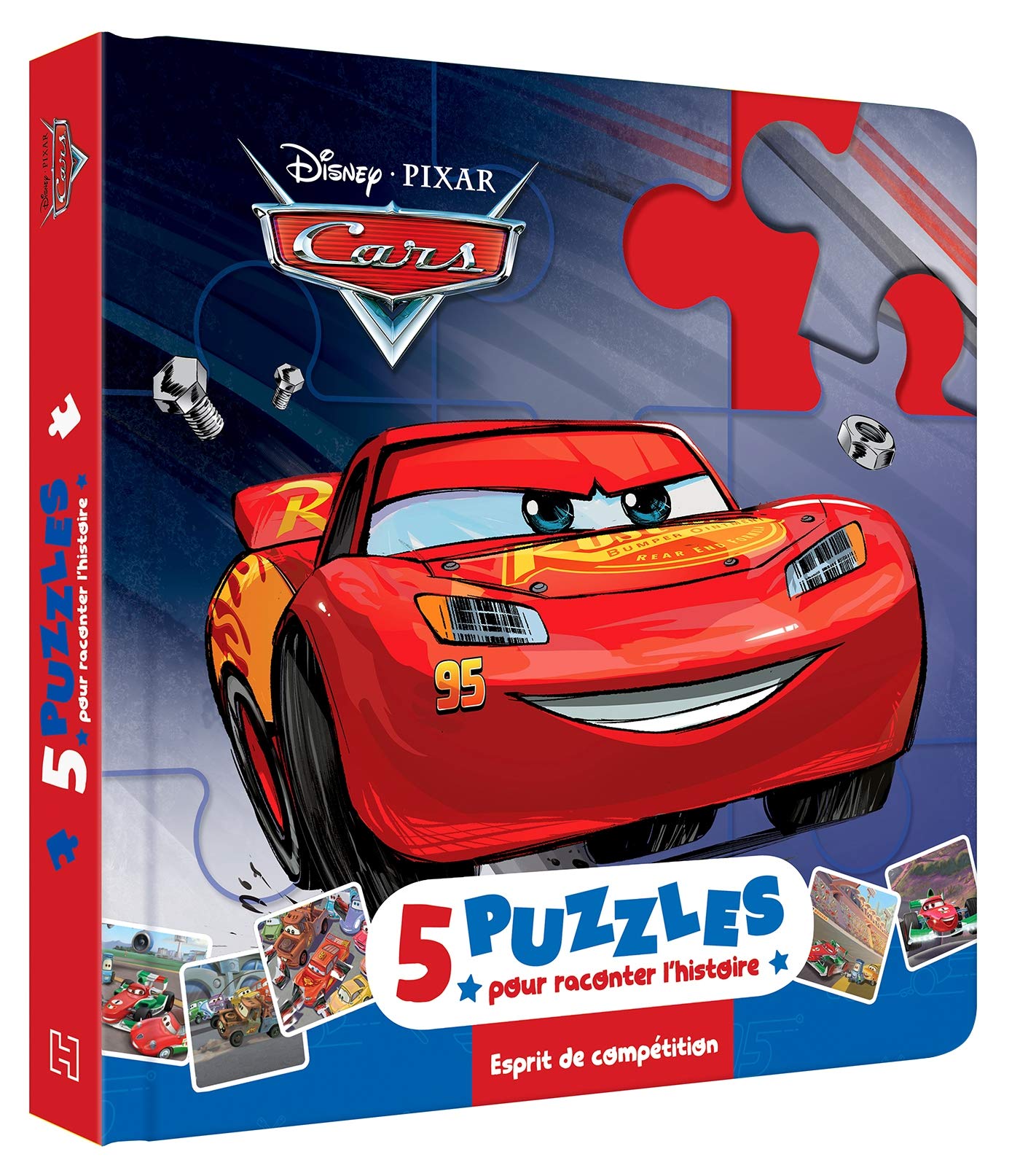 CARS - Mon Petit Livre Puzzle - 5 puzzles 9 pièces - Disney Pixar 9782017867807