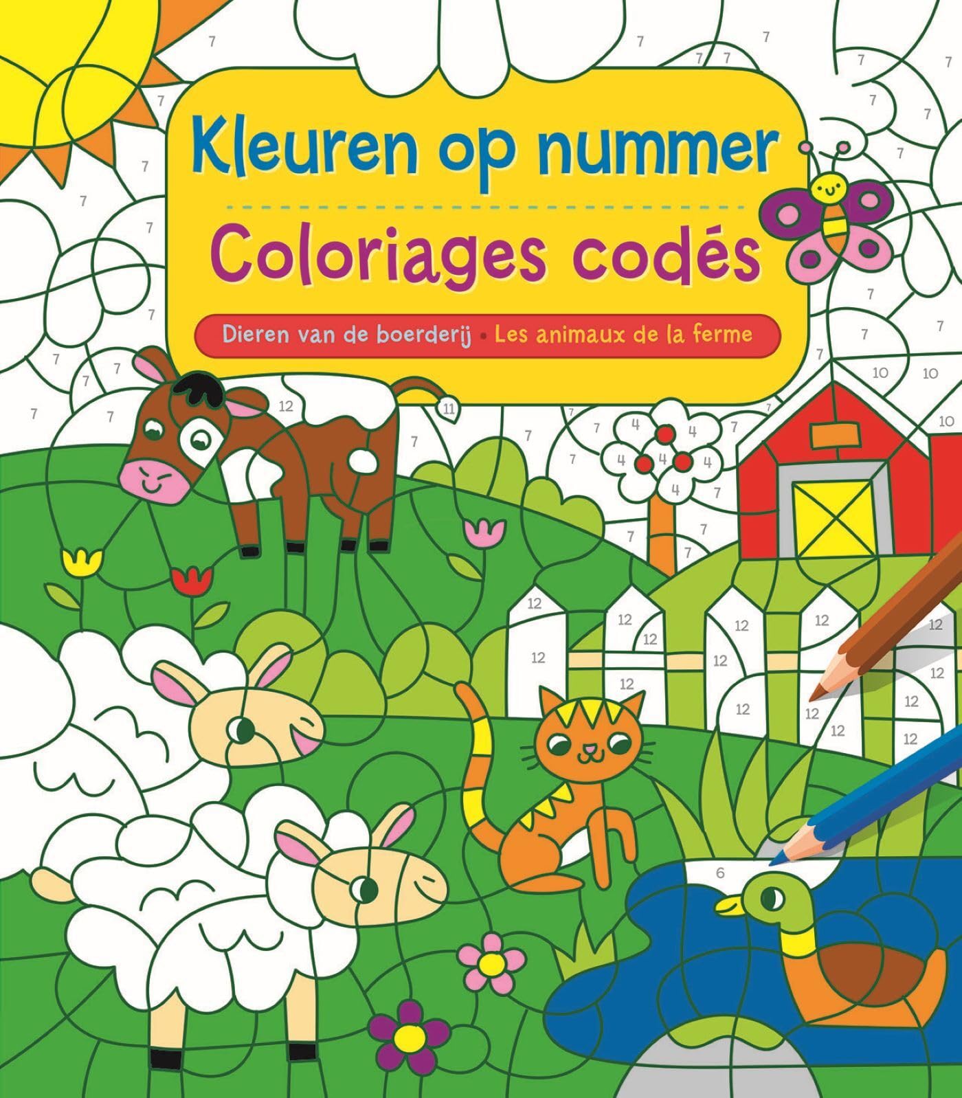 Coloriages codés - Les animaux de la ferme 9789044769807