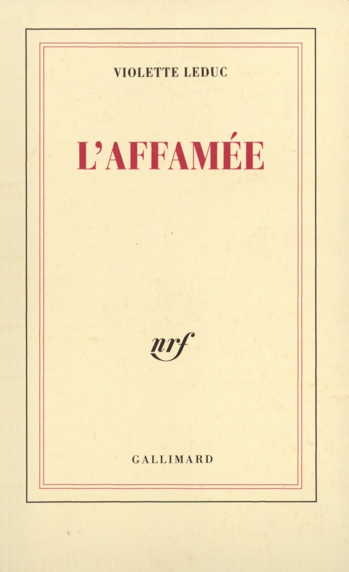L'affamée 9782070238323