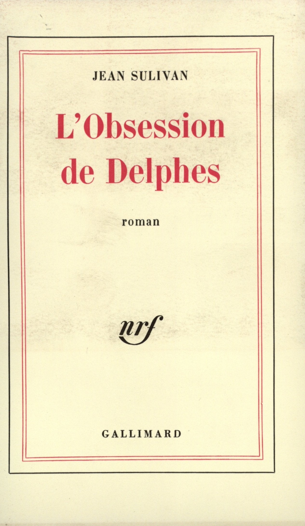 L'obsession de Delphes 9782070261284