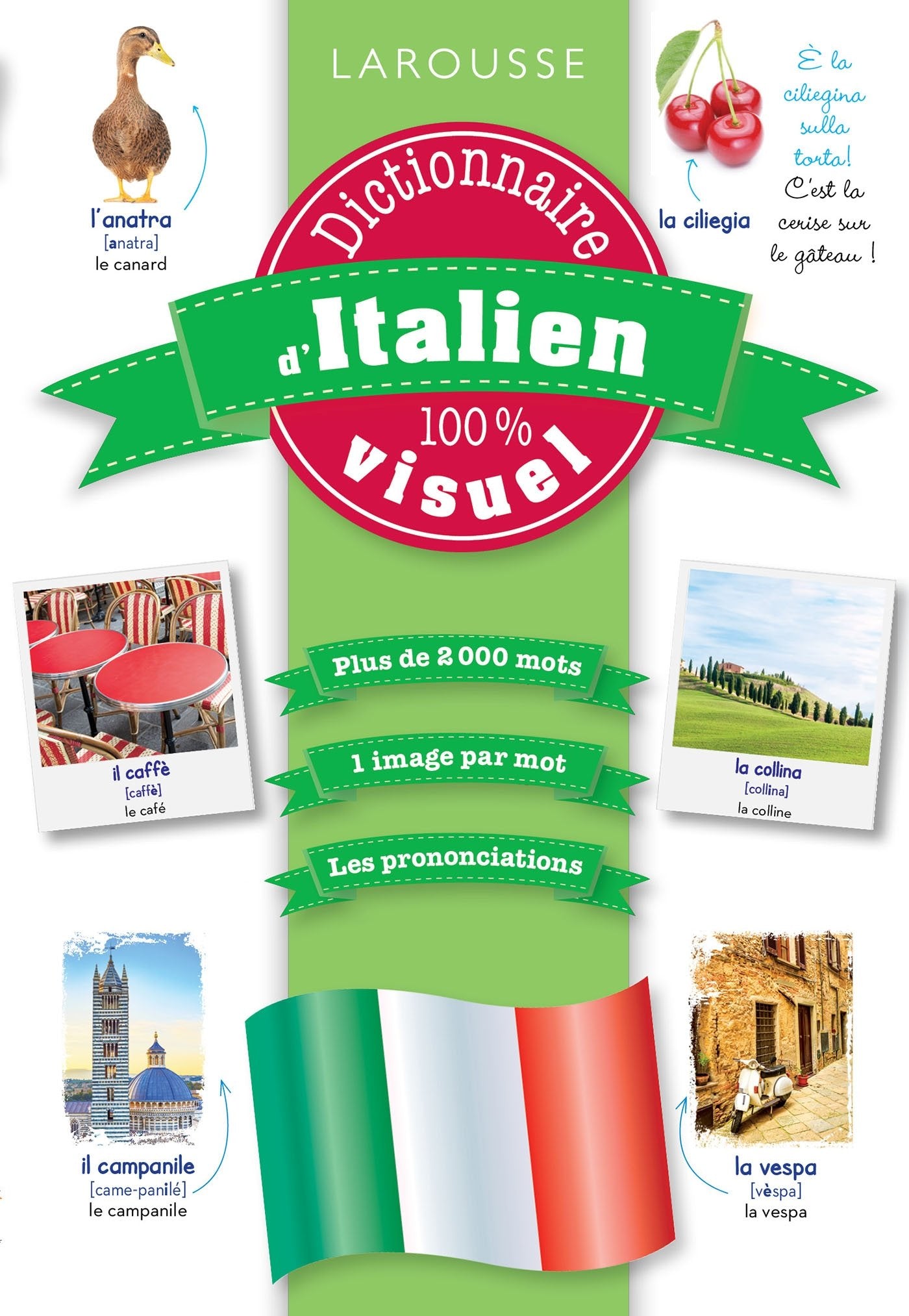 Dictionnaire d'italien 100% visuel 9782035927354